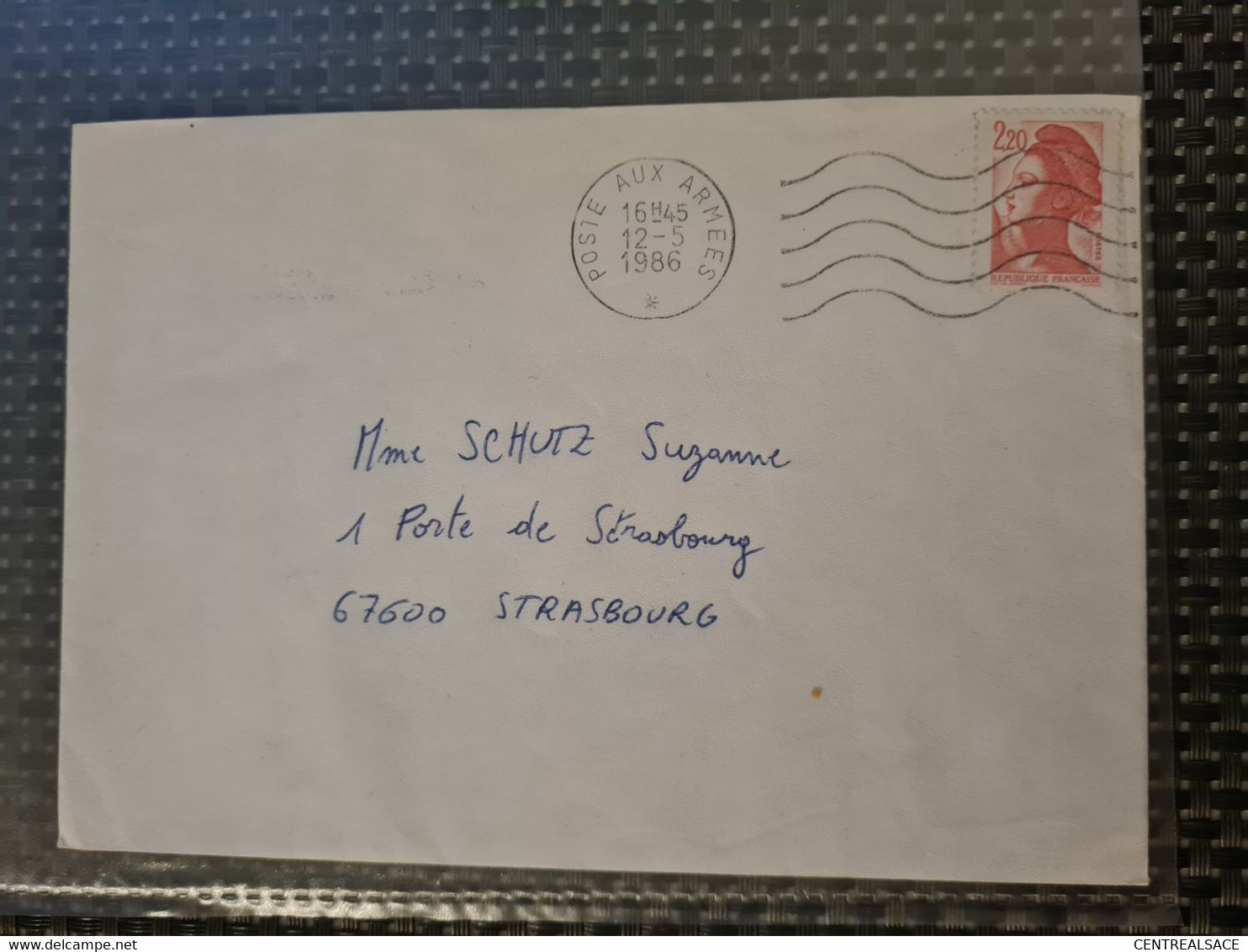 LETTRE Poste Aux Armées 1986 Pour Sélestat - Altri & Non Classificati