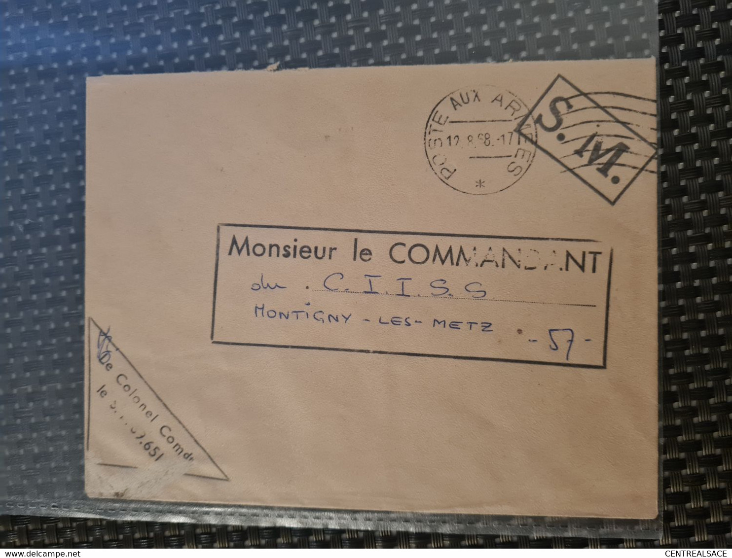 LETTRE Poste Aux Armées 1968 CACHET S.M. Le Colonel 69 651 - Other & Unclassified