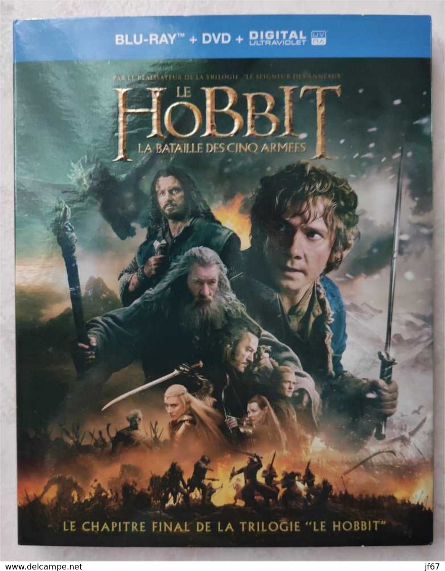 Le Hobbit La Bataille Des Cinq Armées (BR+DVD) - Ciencia Ficción Y Fantasía