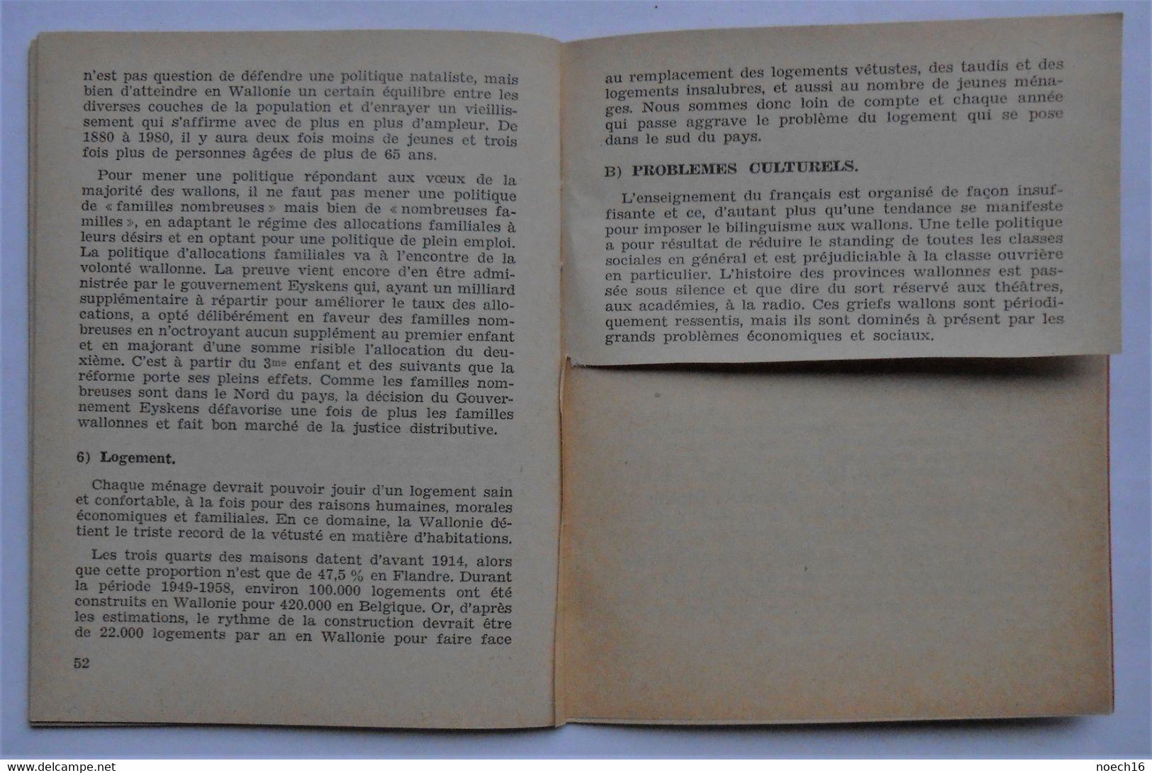 Livret Parti Socialiste Belge 1961 Elections Législatives / Directives Et Documentations - Andere & Zonder Classificatie