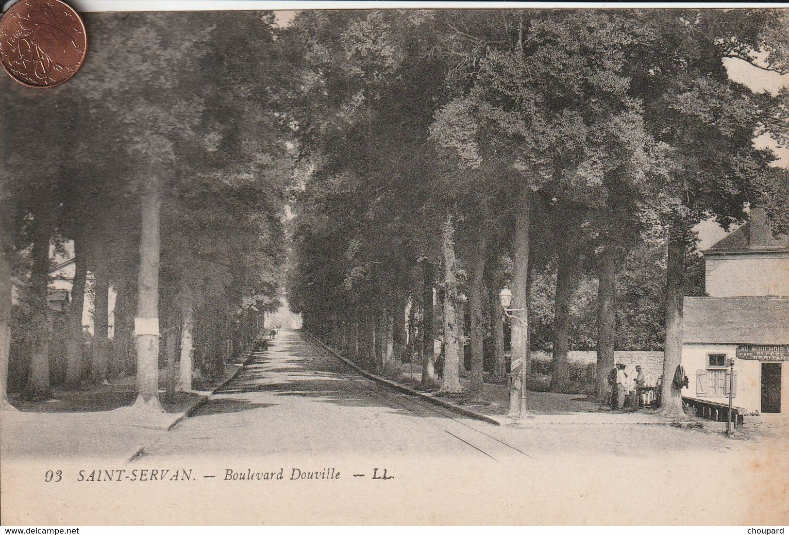 35 -  Carte Postale Ancienne De  SAINT SERVAN  Boulevard Douville - Saint Servan