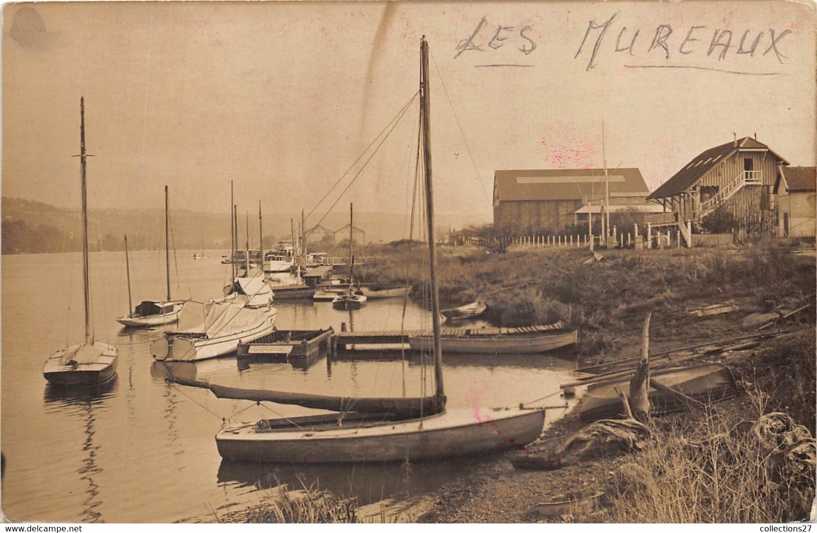 78-LES-MUREAUX- CARTE-PHOTO- CLERCLE DE LA VOILE - Les Mureaux