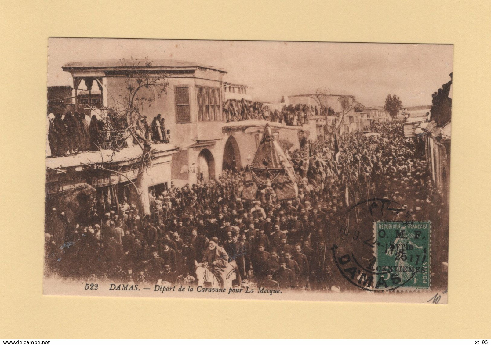 Syrie - Damas - 1922 - Type Semeuse - Carte Postale Non Voyagée - Covers & Documents