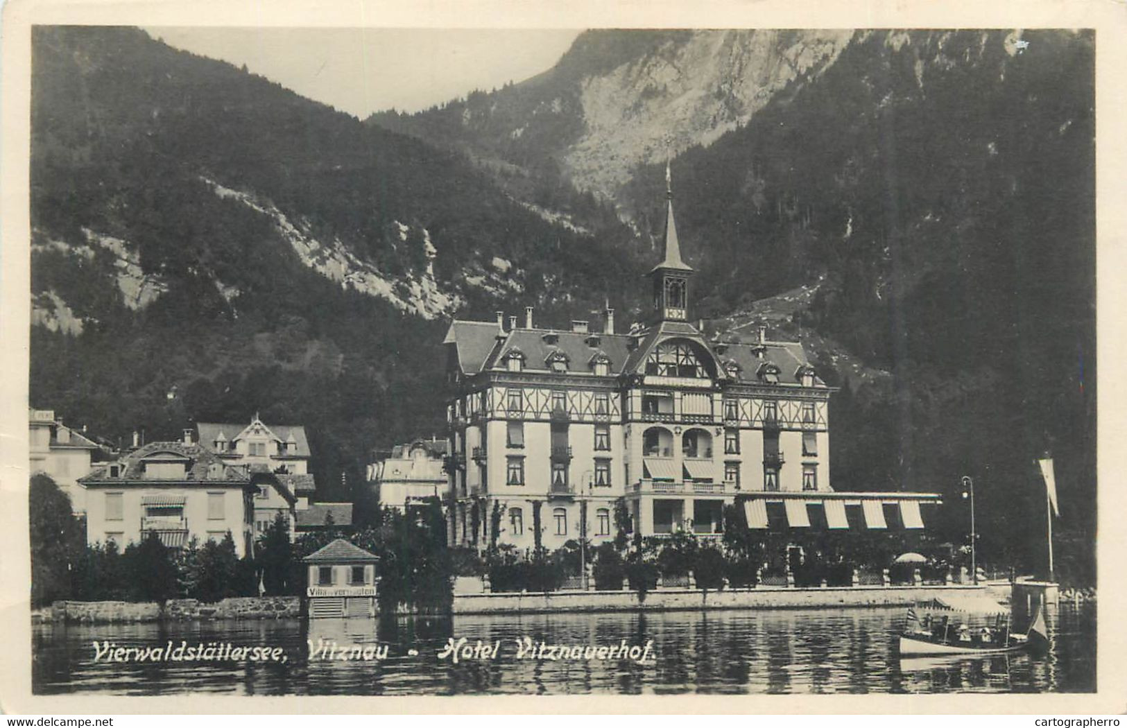 Europe Switzerland Zurich USTER Vierwaldstattersee Vitznau Hotel Vitznauerhof Postcard - Uster