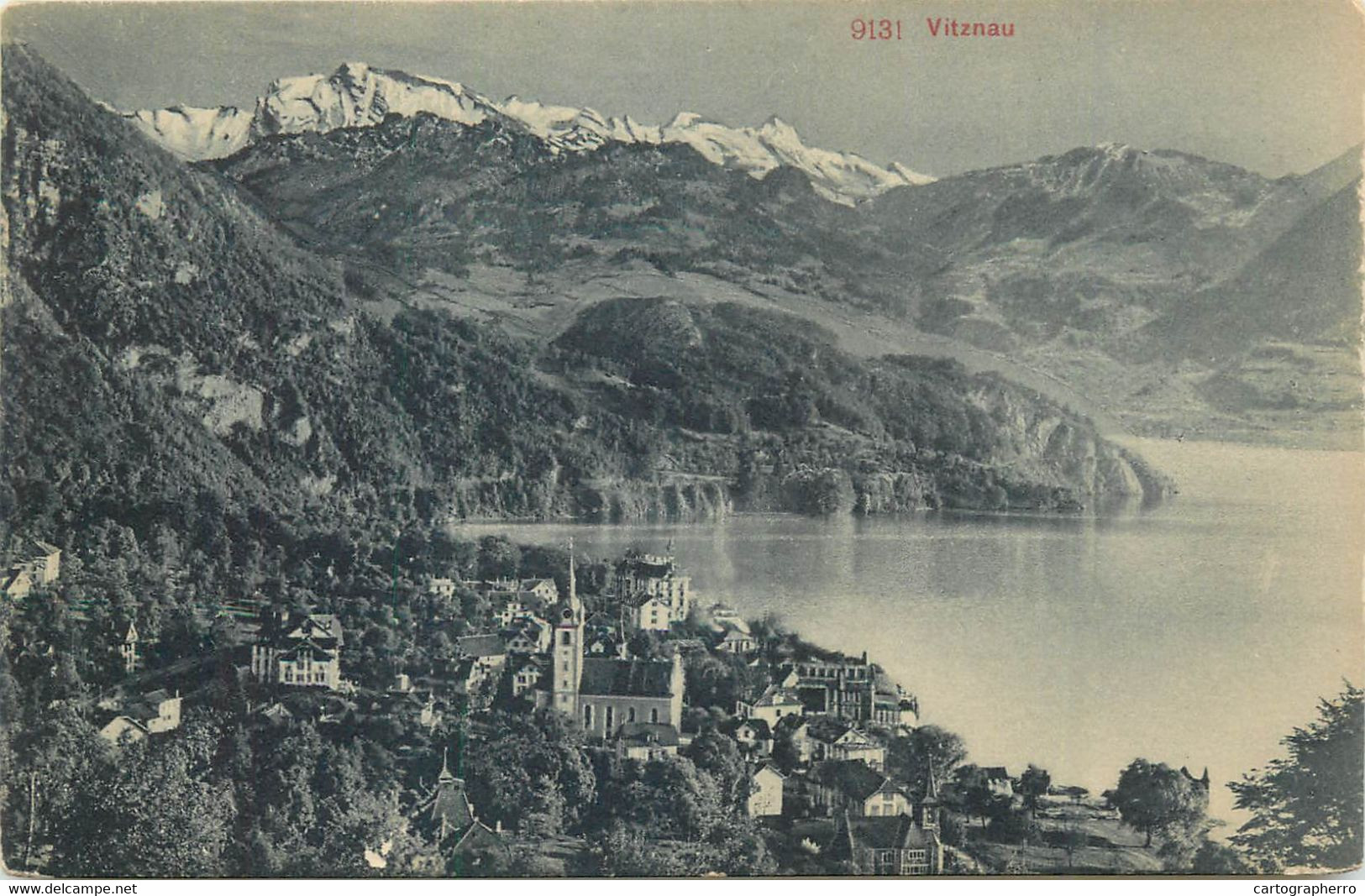 Europe Switzerland Zurich USTER Vierwaldstattersee Vitznau Lake Scene Postcard - Uster