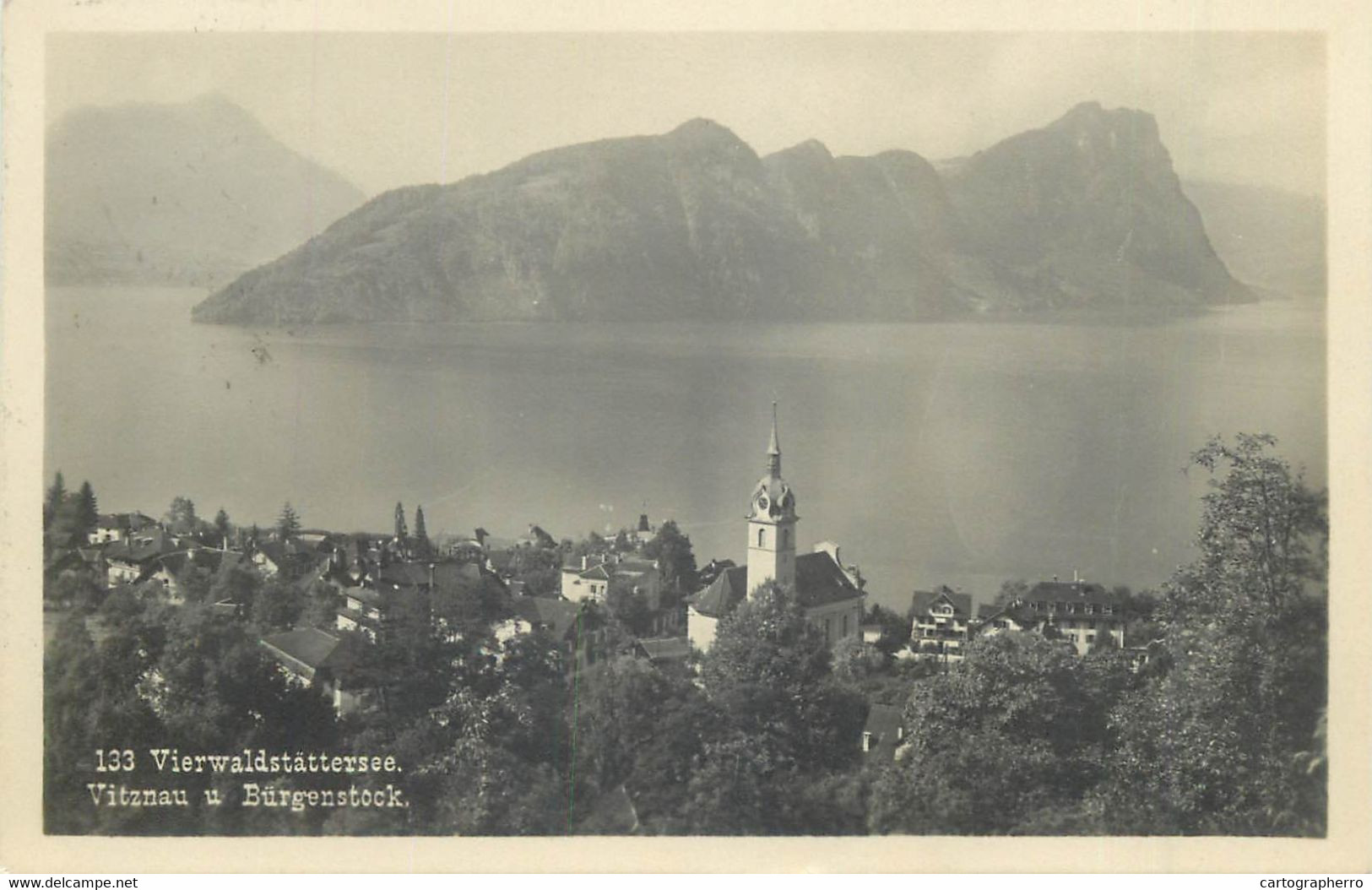 Europe Switzerland Zurich USTER Vierwaldstattersee Vitznau Lake Scene Burgenstock Stanserhorn Postcard - Uster