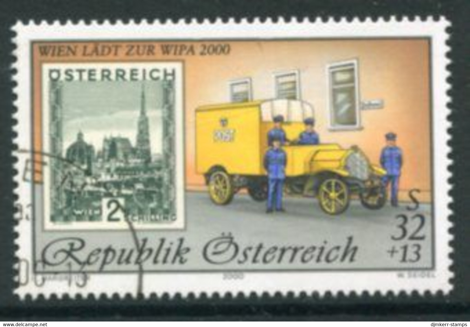 AUSTRIA 1998 WIPA 2000 Philatelic Exhibition II Dated 2000  Used.  Michel 2270 II - Used Stamps