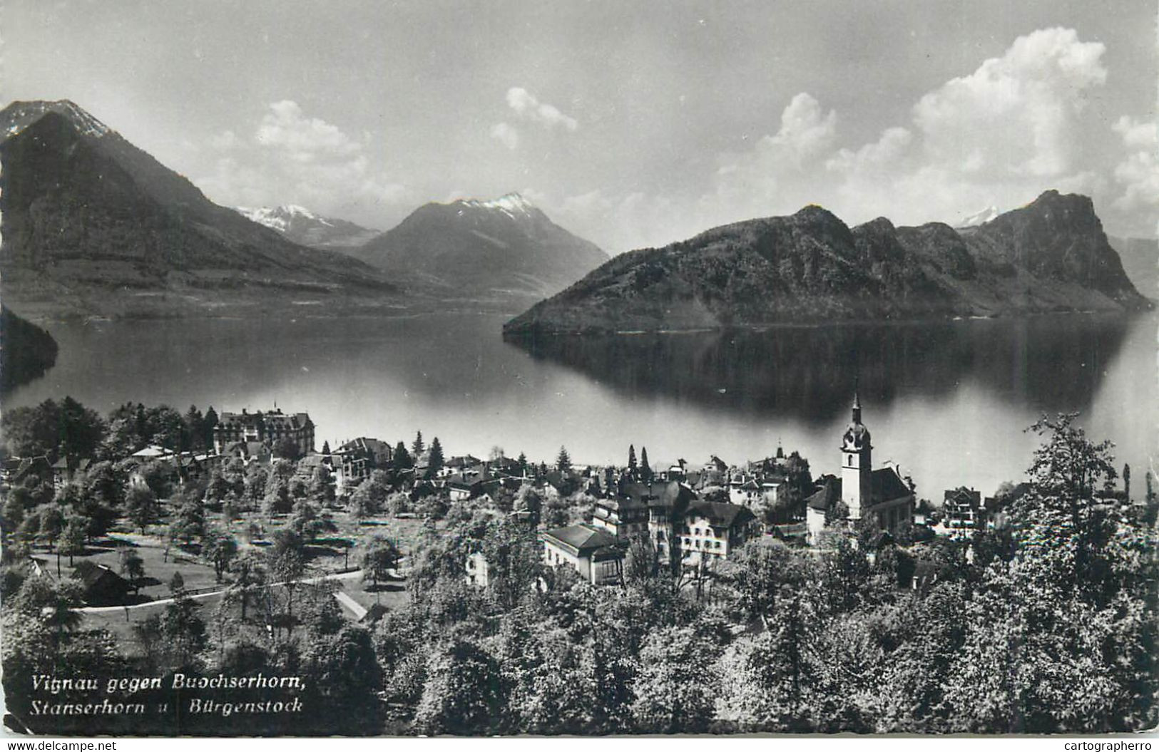 Europe Switzerland Zurich USTER Vierwaldstattersee Vitznau Lake Scene Buochserhorn Postcard - Uster