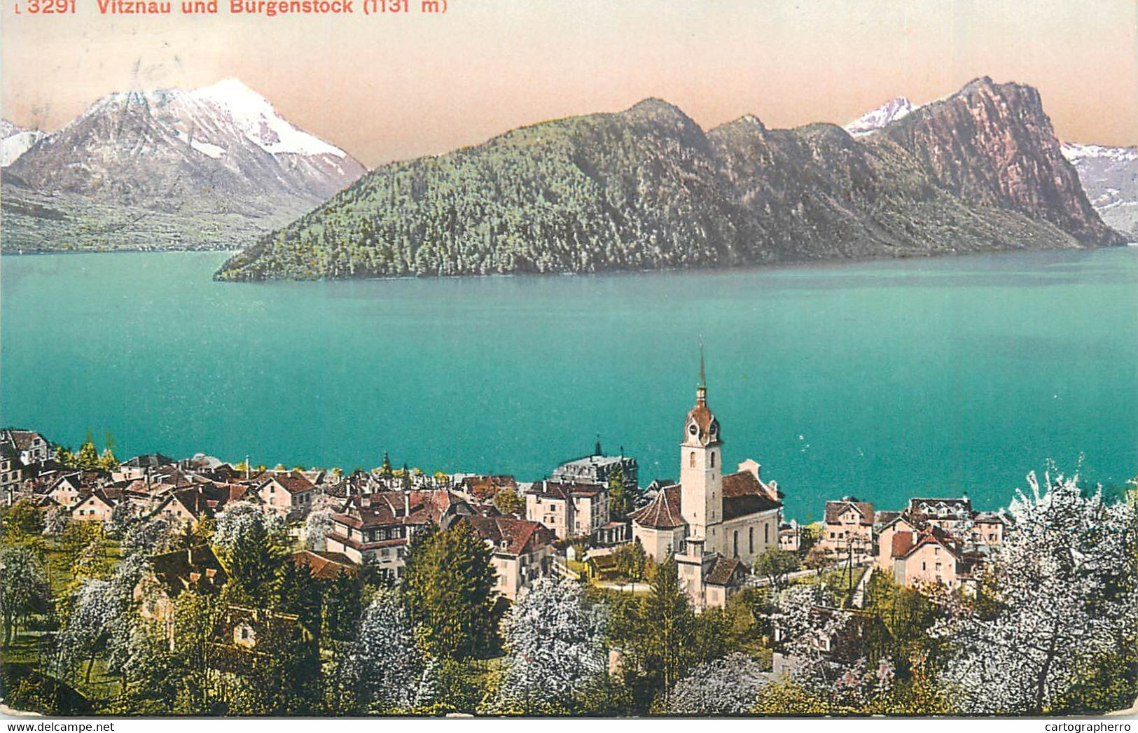 Europe Switzerland Zurich USTER Vierwaldstattersee Vitznau Und Burgenstock Postcard - Uster
