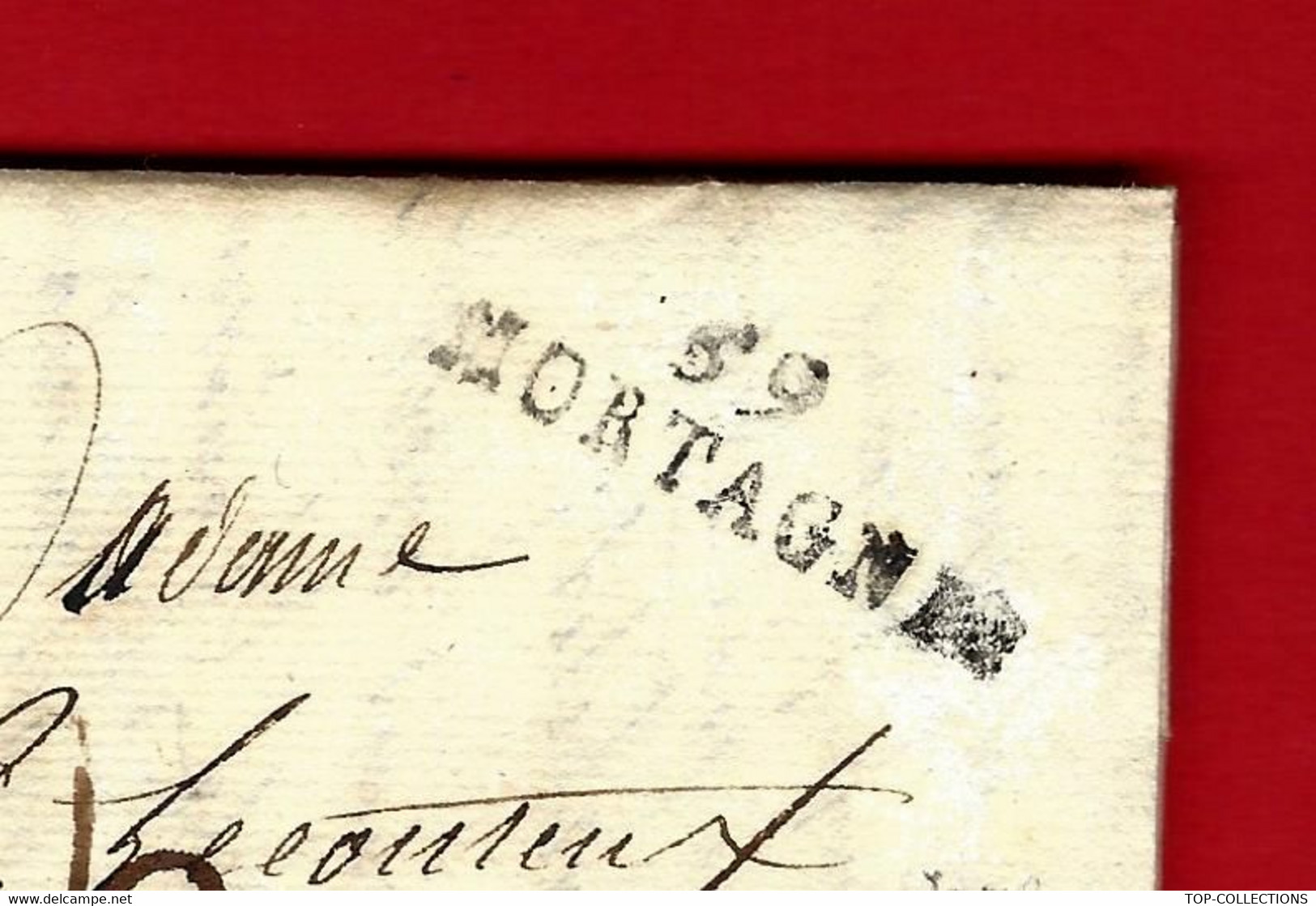 1820 De Mortagne (Orne)  Marque Postale 59 MORTAGNE  LETTRE Par Cohu Père & Boucher Négociants => Le Couteulx Rouen V.HI - 1800 – 1899