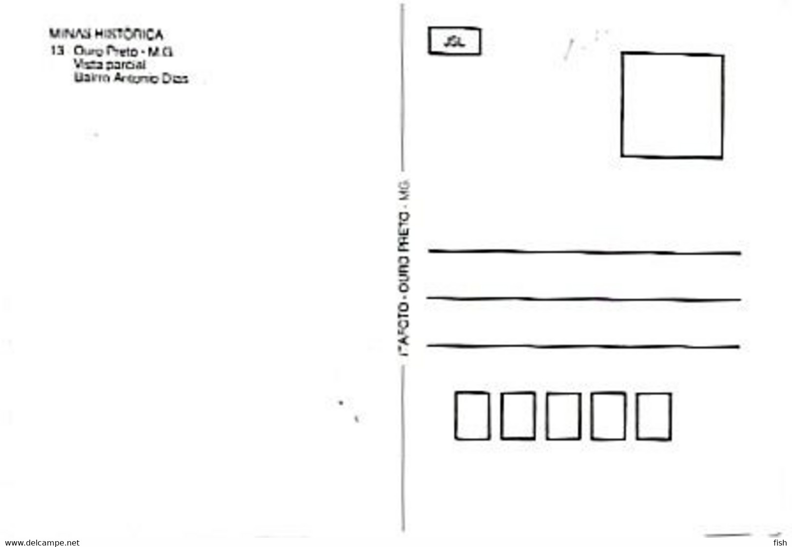 Brazil &  Maximum Card, Ouro Preto, Patrimônio Mundial Da Humanidade, Vista Parcial, Bairro António Dias  1985  (13) - Cartes-maximum