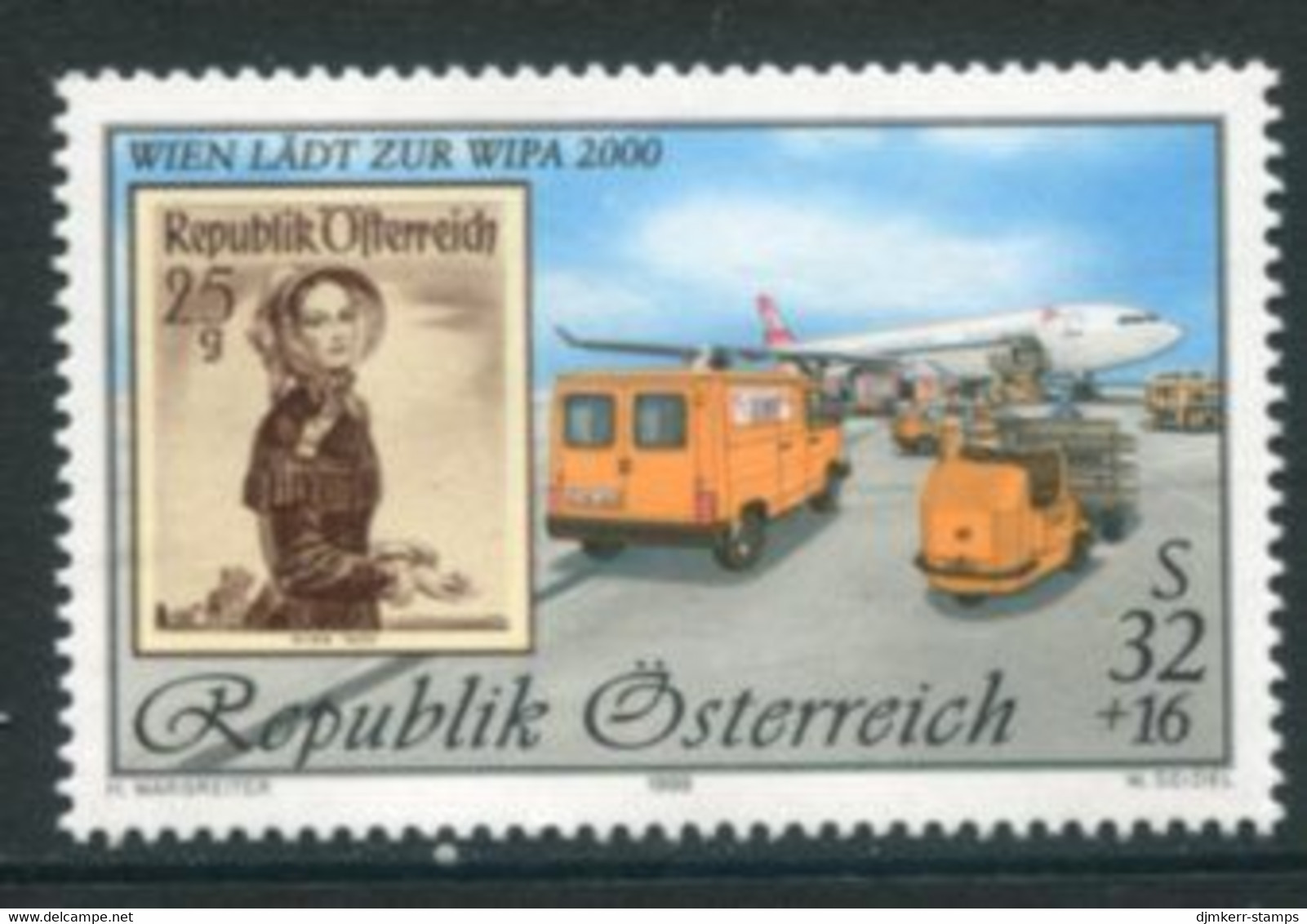 AUSTRIA 1999 WIPA 2000 Philatelic Exhibition III MNH / **.  Michel 2292 I - Ungebraucht