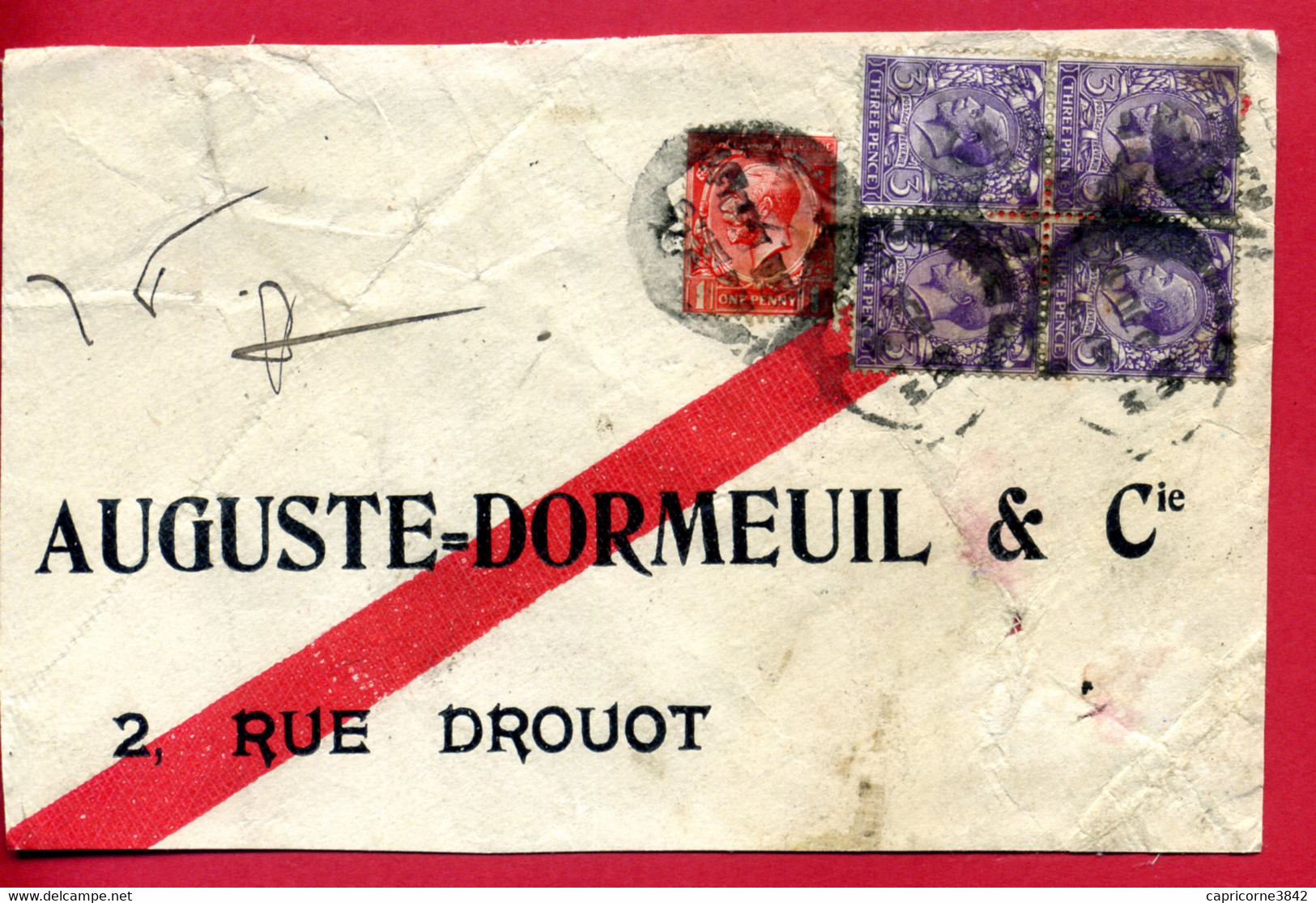 1928 - Lettre Pour Paris - Tp Edouard VII N° 140 Et 144 - Devant D'enveloppe - Only Front Of Envelope - Briefe U. Dokumente