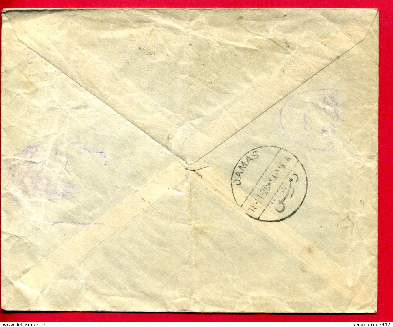 1928 - Lettre Du CAIRE Pour DAMAS - Roi Fouad 1er  Tp Yt N° 119 - Brieven En Documenten