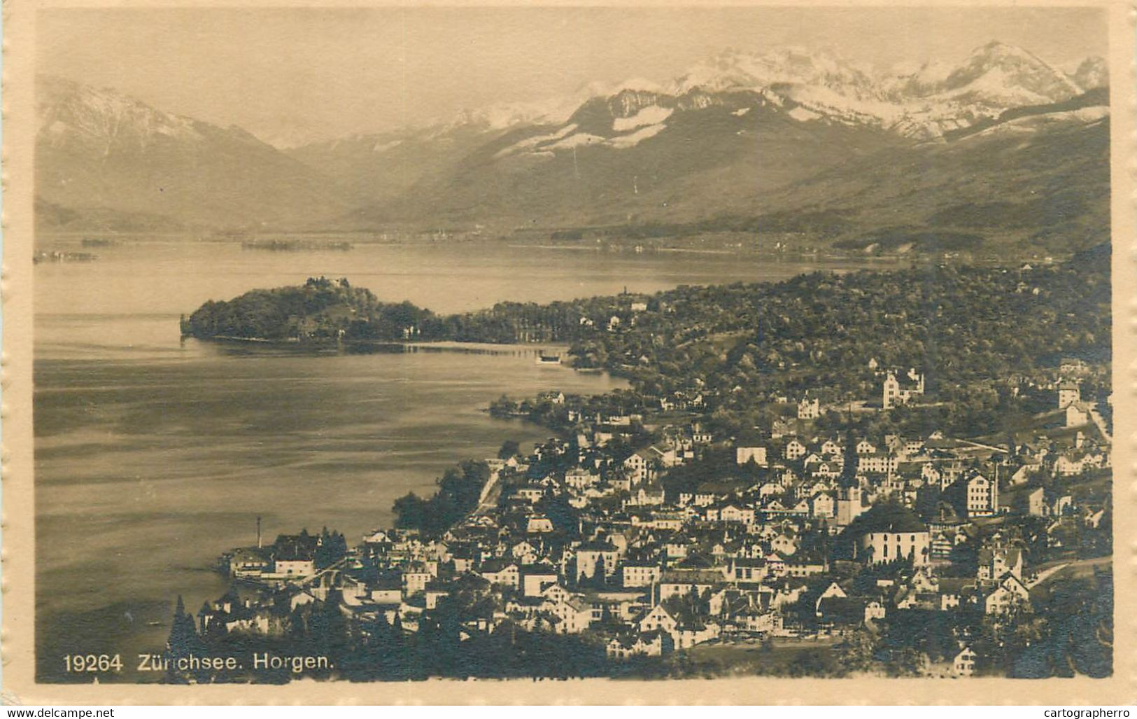 Europe Switzerland Zurich HORGEN Coast Scene Postcard - Horgen