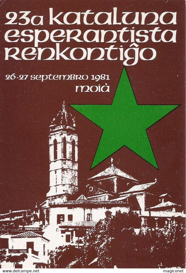 CPSM - 23a  Kataluna Esperantista 1981 - Fédération Catalane D'espéranto - Esperanto