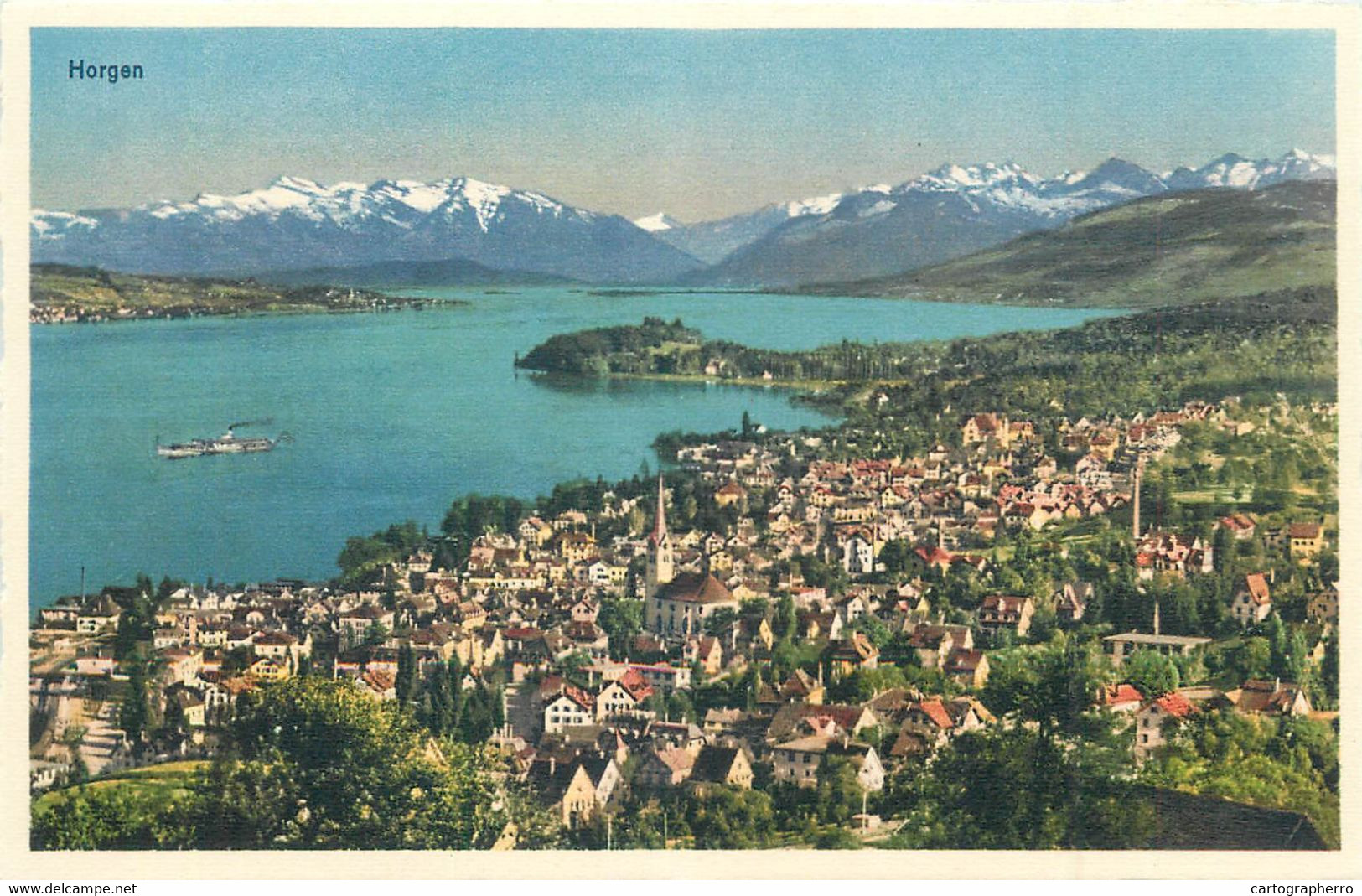 Europe Switzerland Zurich HORGEN Max Kunzli Postcard - Horgen