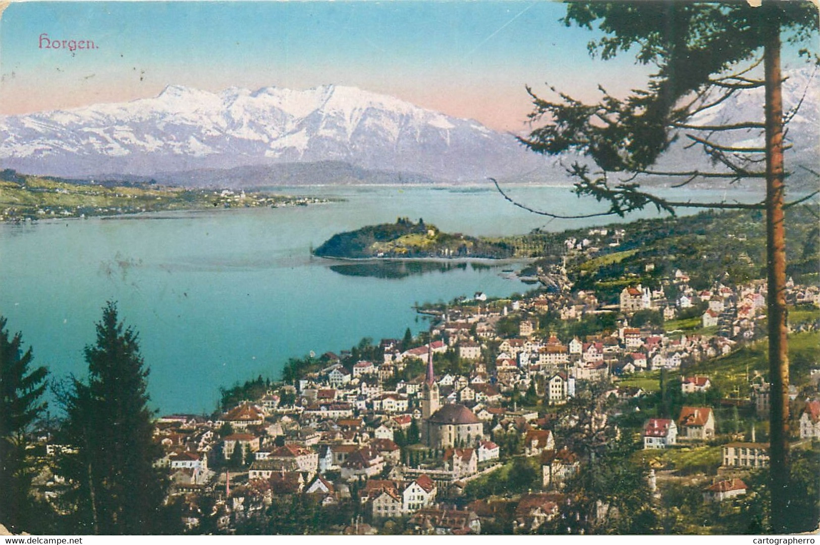 Europe Switzerland Zurich HORGEN Postcard - Horgen