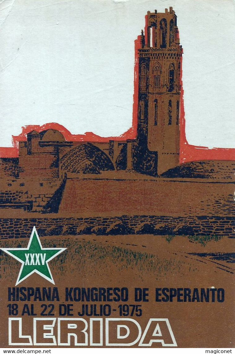 CPSM -  Hispana Kongreso Lerida - 1975 - Esperanto