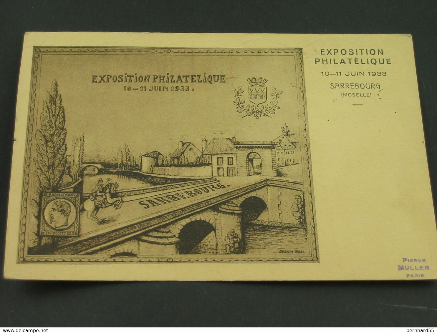 Cpa/Ak Saarburg Sarrebourg Exposition Philatélique 1933 S/w Postalisch Gelaufen Dep. 57 Moselle Lorraine - Sarrebourg