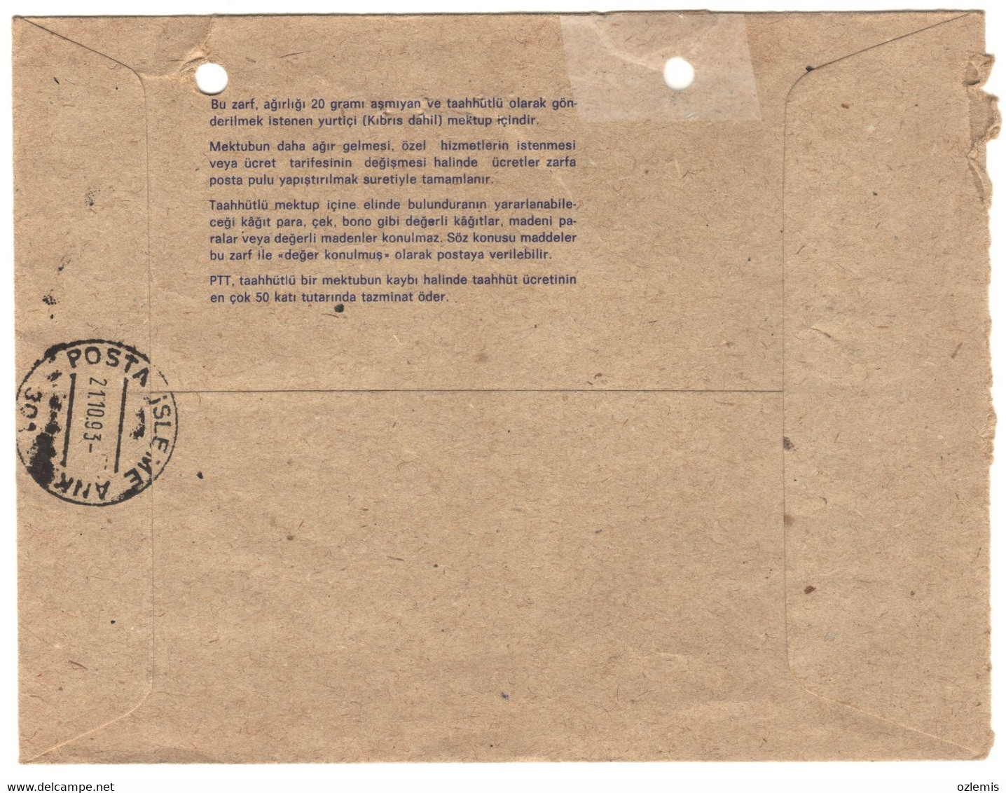 TURKEY,TURKEI,TURQUIE , 1983 REGISTERED ENVELOPE  USED - Entiers Postaux