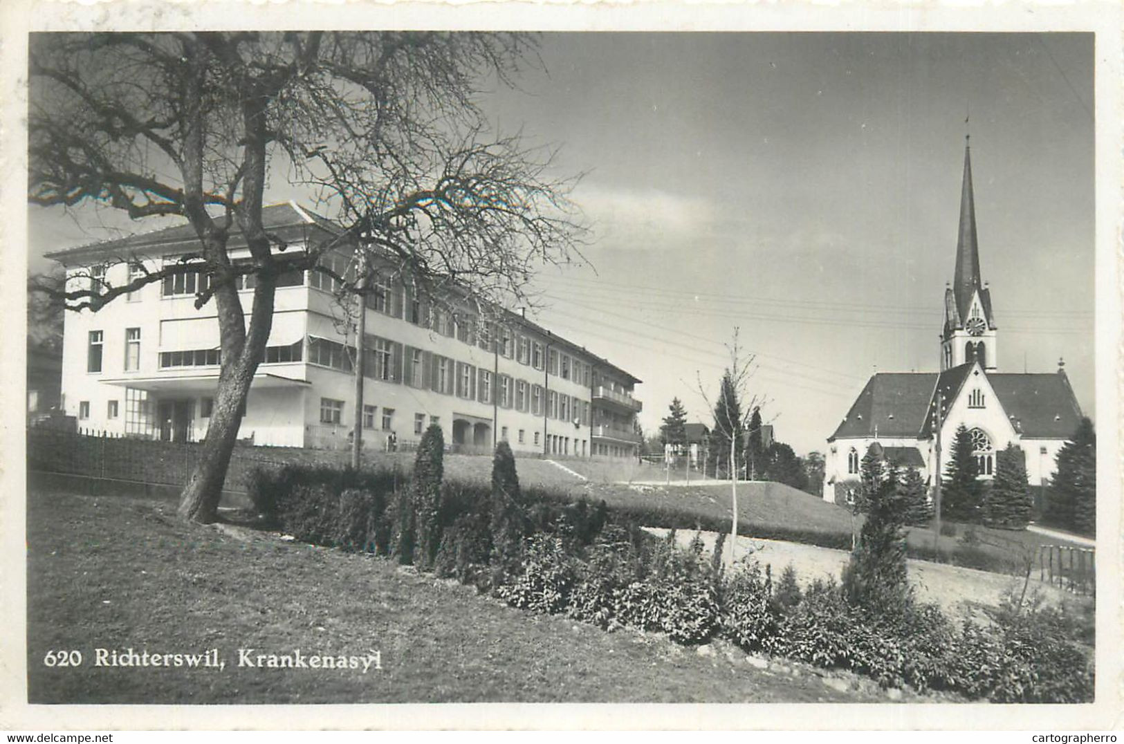 Switzerland Zurich RICHTERSWIL Krankenasyl 1938 Postcard - Richterswil