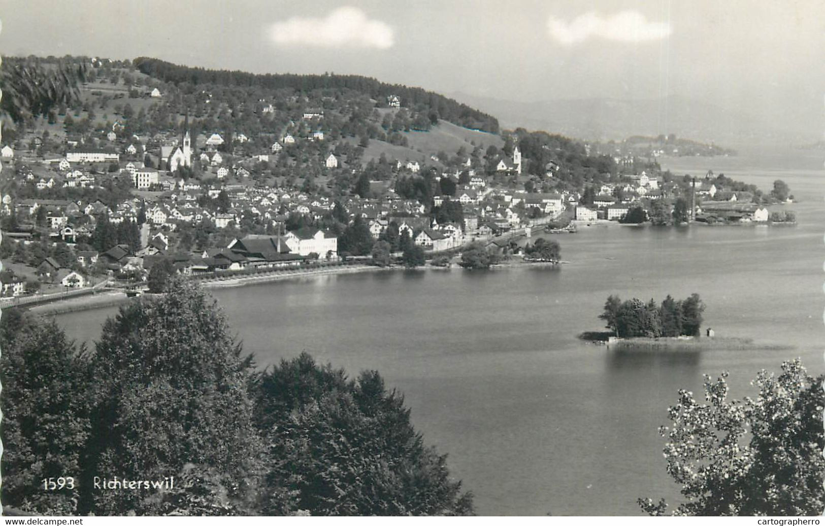 Switzerland Zurich RICHTERSWIL 1951postcard - Richterswil