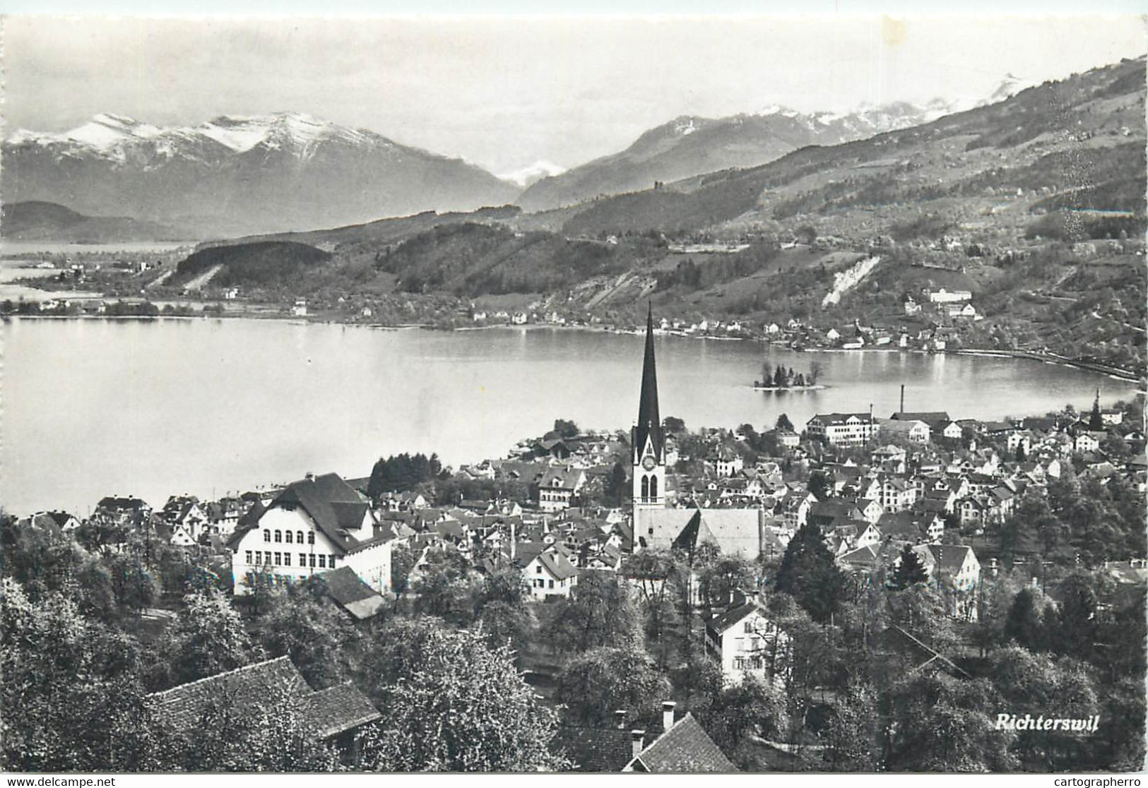 Switzerland Zurich RICHTERSWIL 1959 Berty Burkard Wehrti AG Postcard - Richterswil