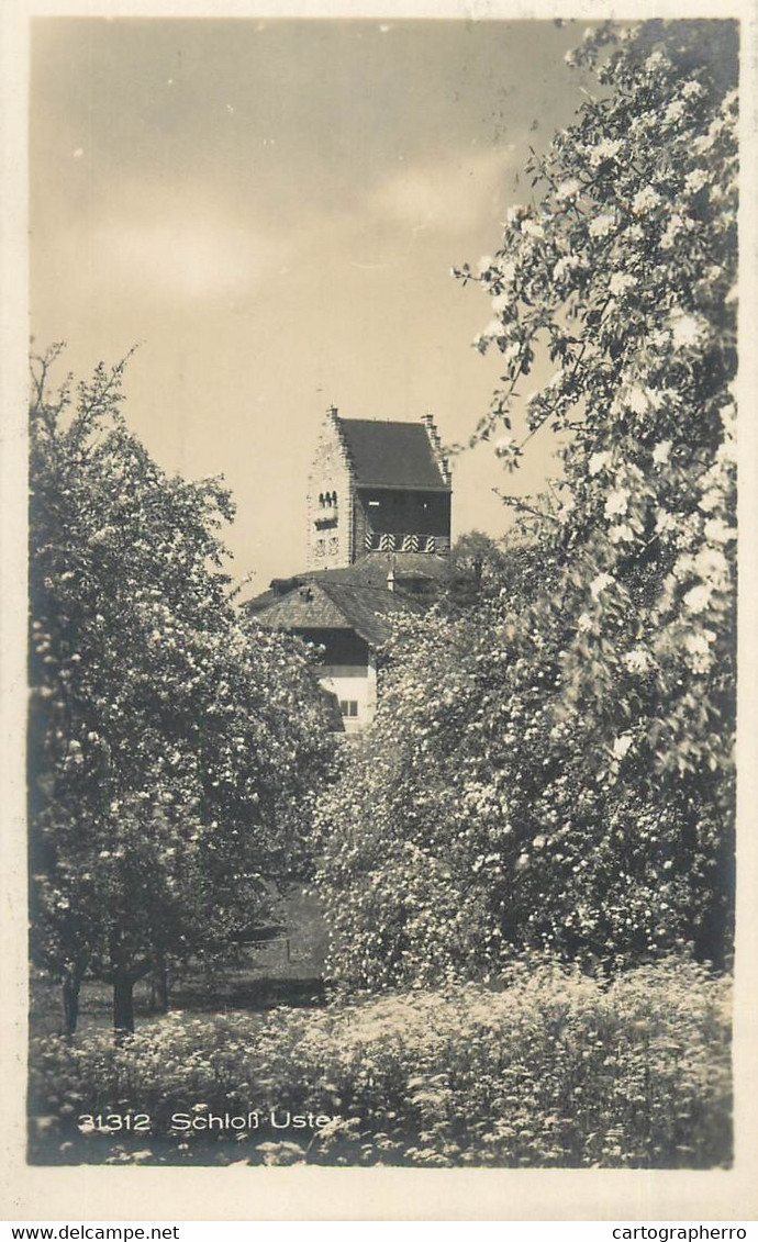 Switzerland Zurich USTER Castle Schloss Wehrli A.-G. Postcard - Uster