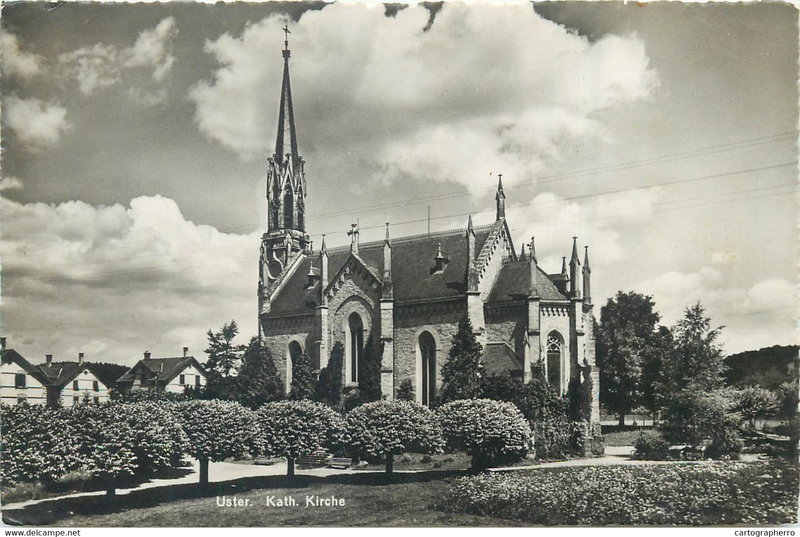 Switzerland Zurich USTER Kath. Kirche Photoblob Wehrli Postcard - Uster