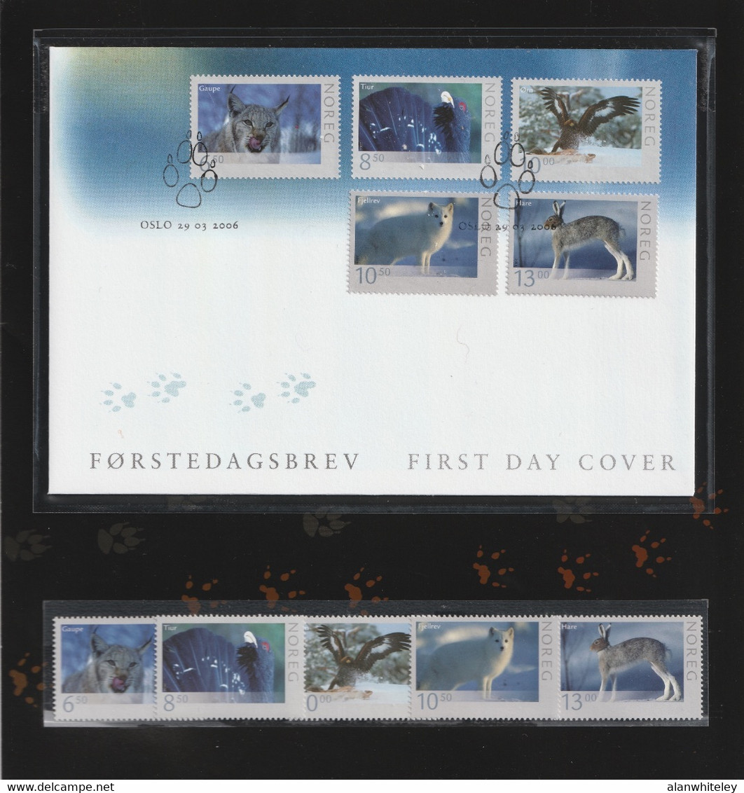 NORWAY 2006 Wild Animals (1st Issue): Collectors' Pack UM/MNH + CANCELLED - Lettres & Documents