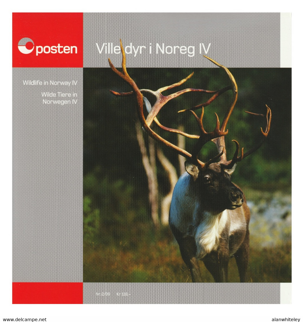 NORWAY 2009 Wild Animals (4th Issue): Collectors' Pack UM/MNH + CANCELLED - Briefe U. Dokumente