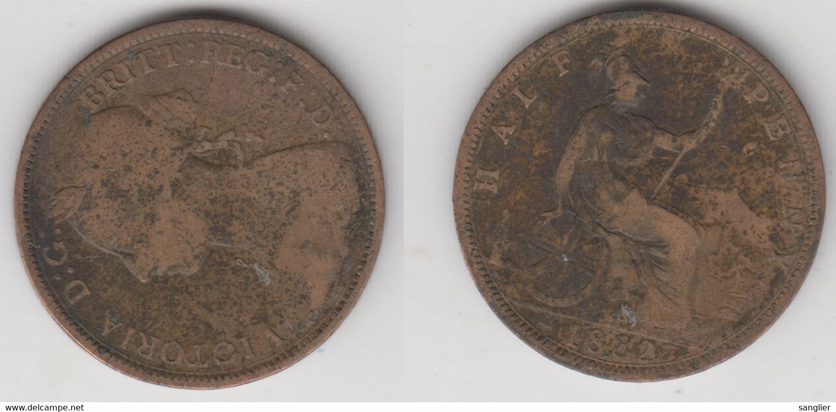 HALF PENNY 1882 - C. 1/2 Penny