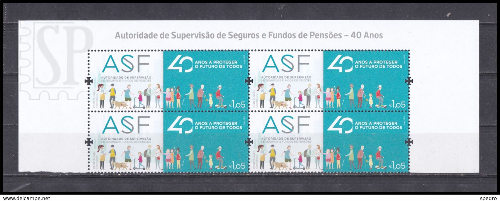 Portugal 2022 40 Anos Da Autoridade De Supervisão De Seguros E Fundos De Pensões (ASF) Insurance Reinsurance - Feuilles Complètes Et Multiples