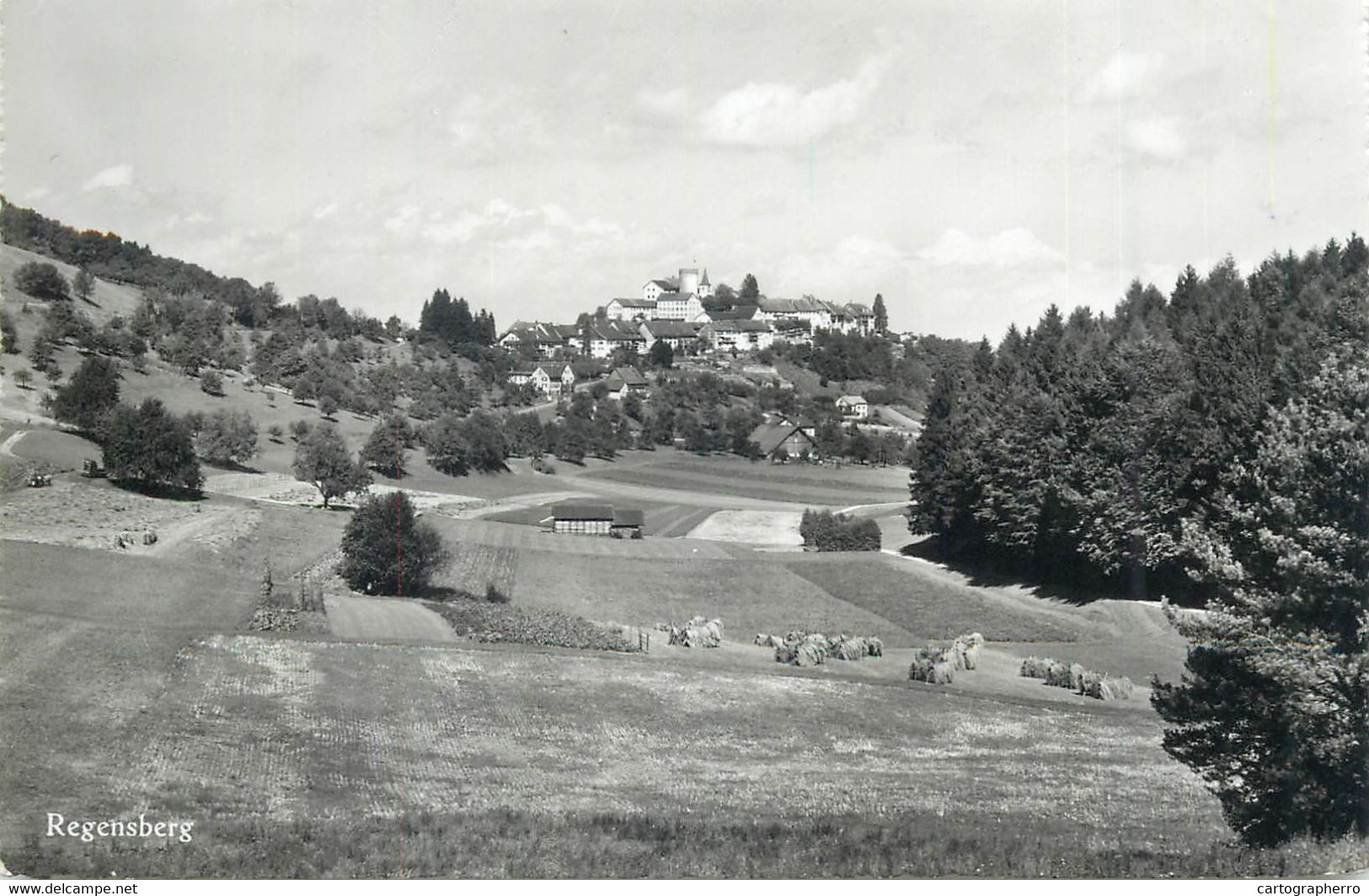 Switzerland Zurich REGENSBERG Hugo Kopp 1958 Postcard - Regensberg
