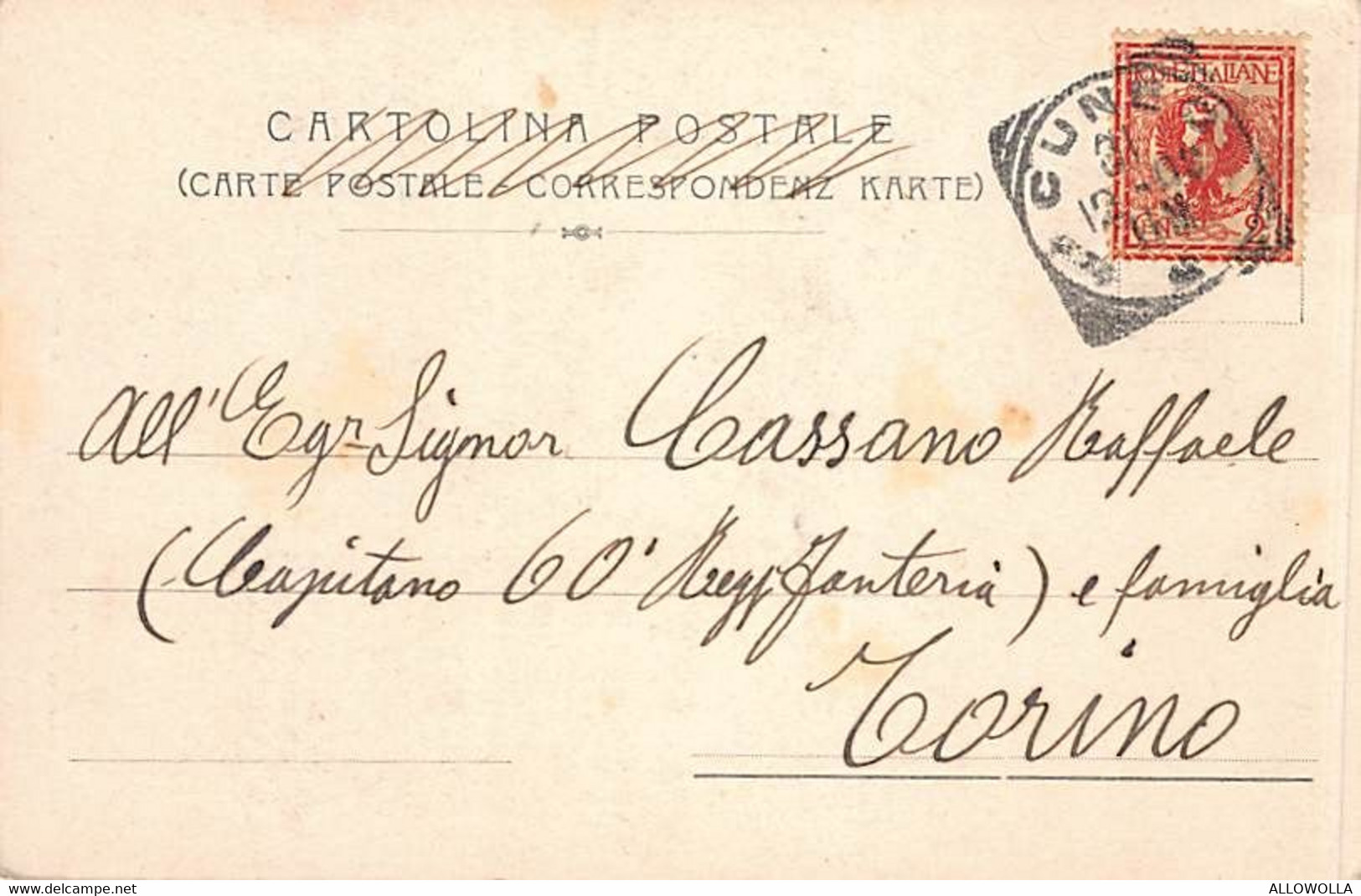 18217 " ALPINI-DI QUI NON SI PASSA  " -CART. POST. SPED.1908 - Patriottiche