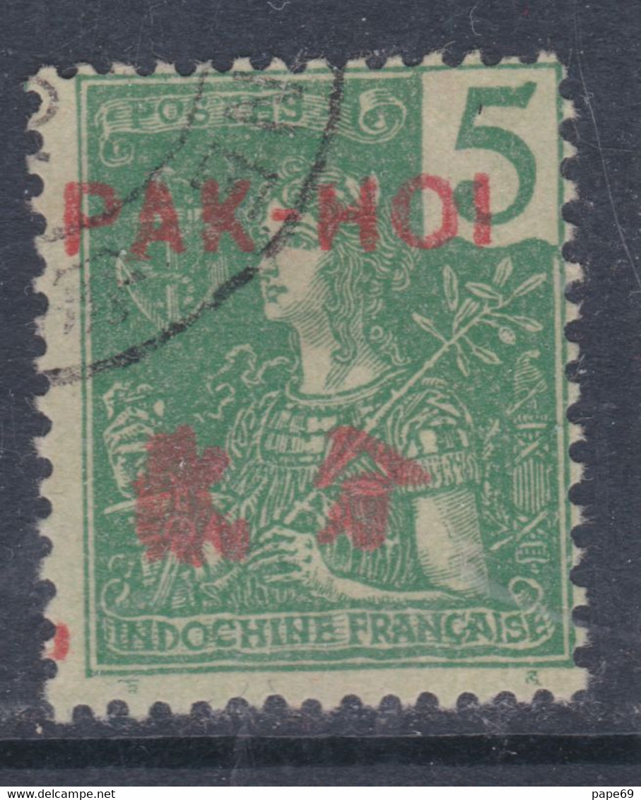 Pakhoi N° 20 O Partie De Série Timbres Surchargés : 5 C. Vert Oblitéré Sinon TB - Used Stamps