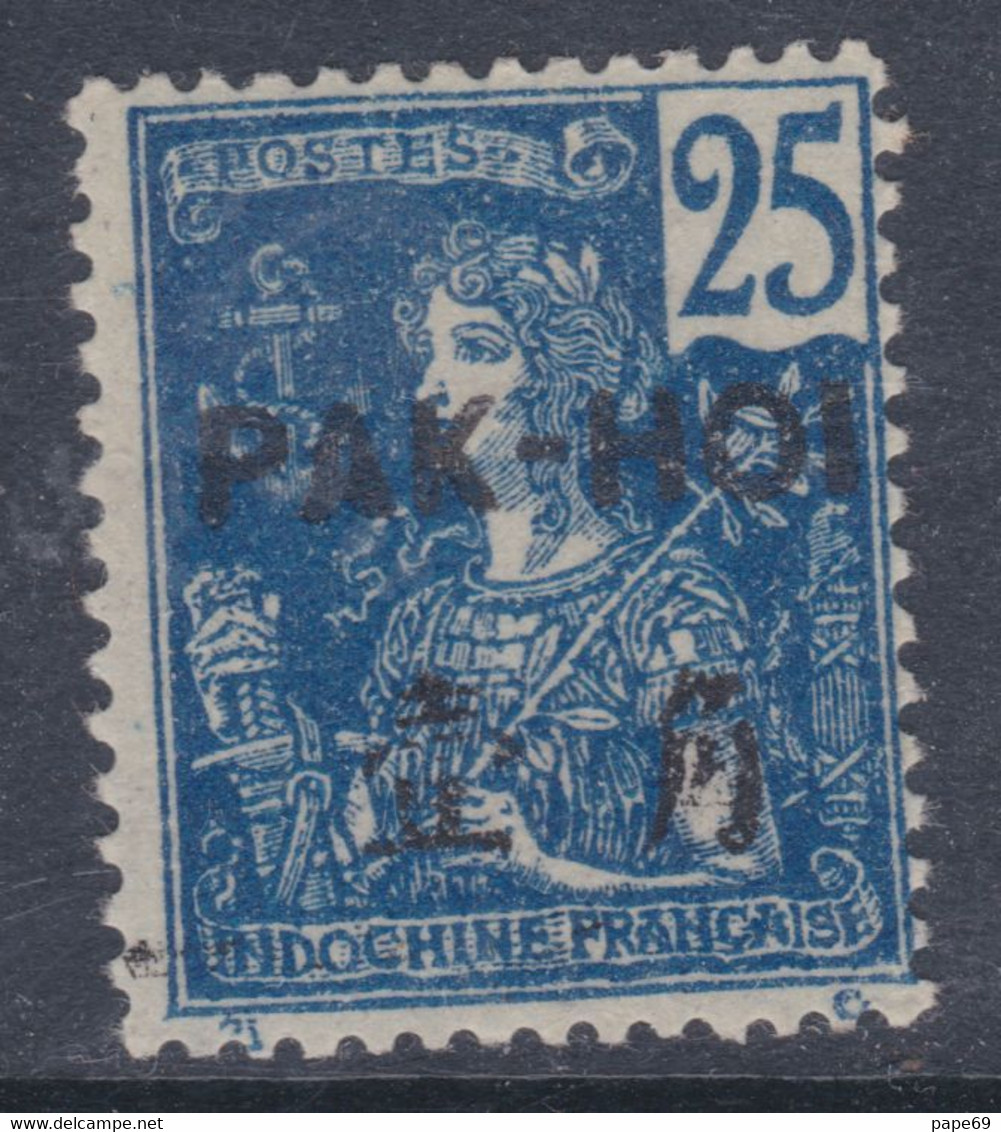 Pakhoi N° 24 O Partie De Série Timbres Surchargés : 25 C. Bleu, Oblitéré Sinon TB - Used Stamps