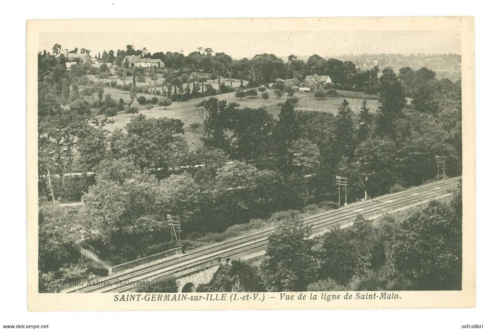 35 - SAINT GERMAIN SUR ILLE  - VUE DE LA LIGNE DE ST MALO - Saint-Germain-sur-Ille