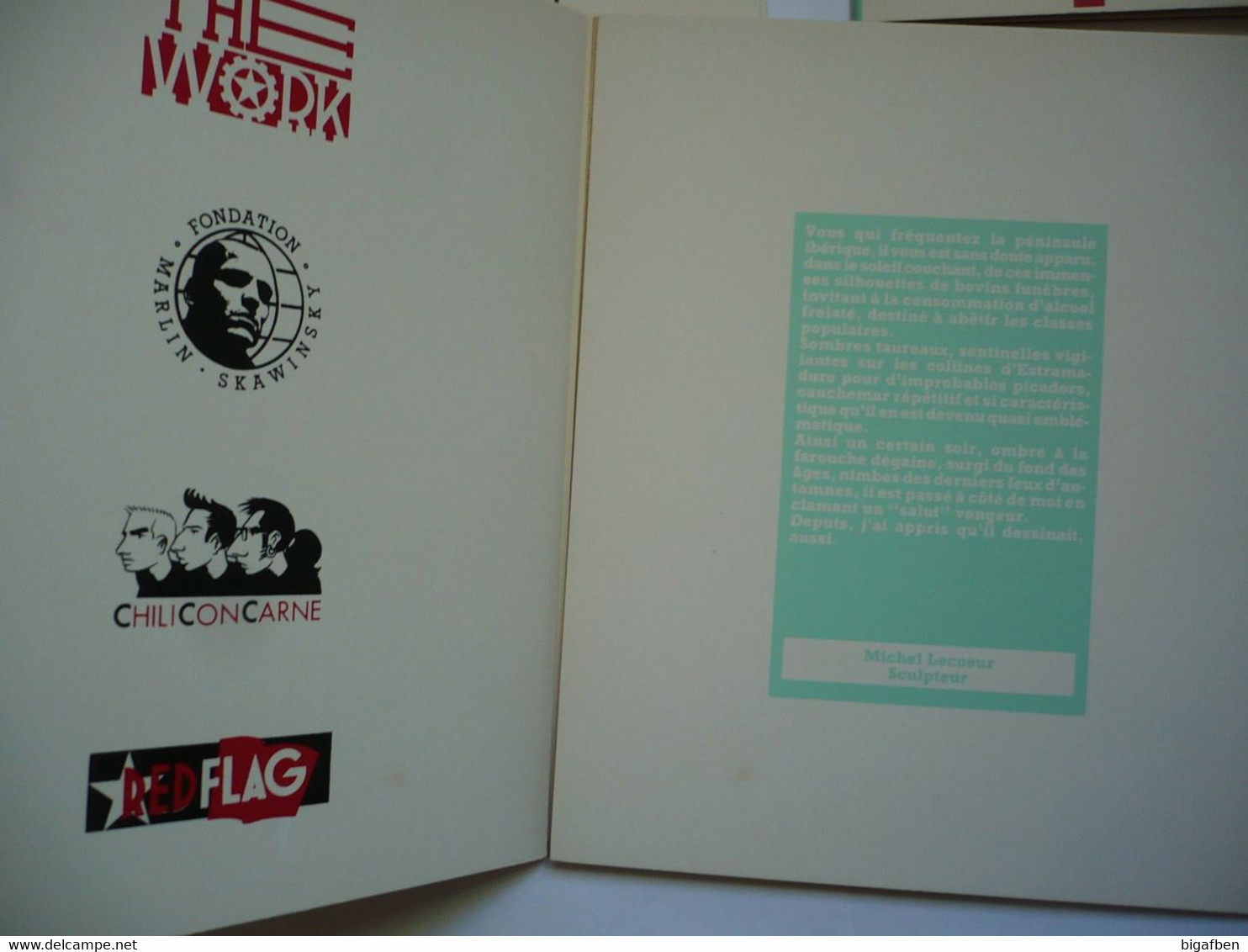 Lot 3 Portfolios THE WORK 300 Ex SÉRIGRAPHIÉS / Collection Redflag 1988 / COLLECTOR - Prime Copie