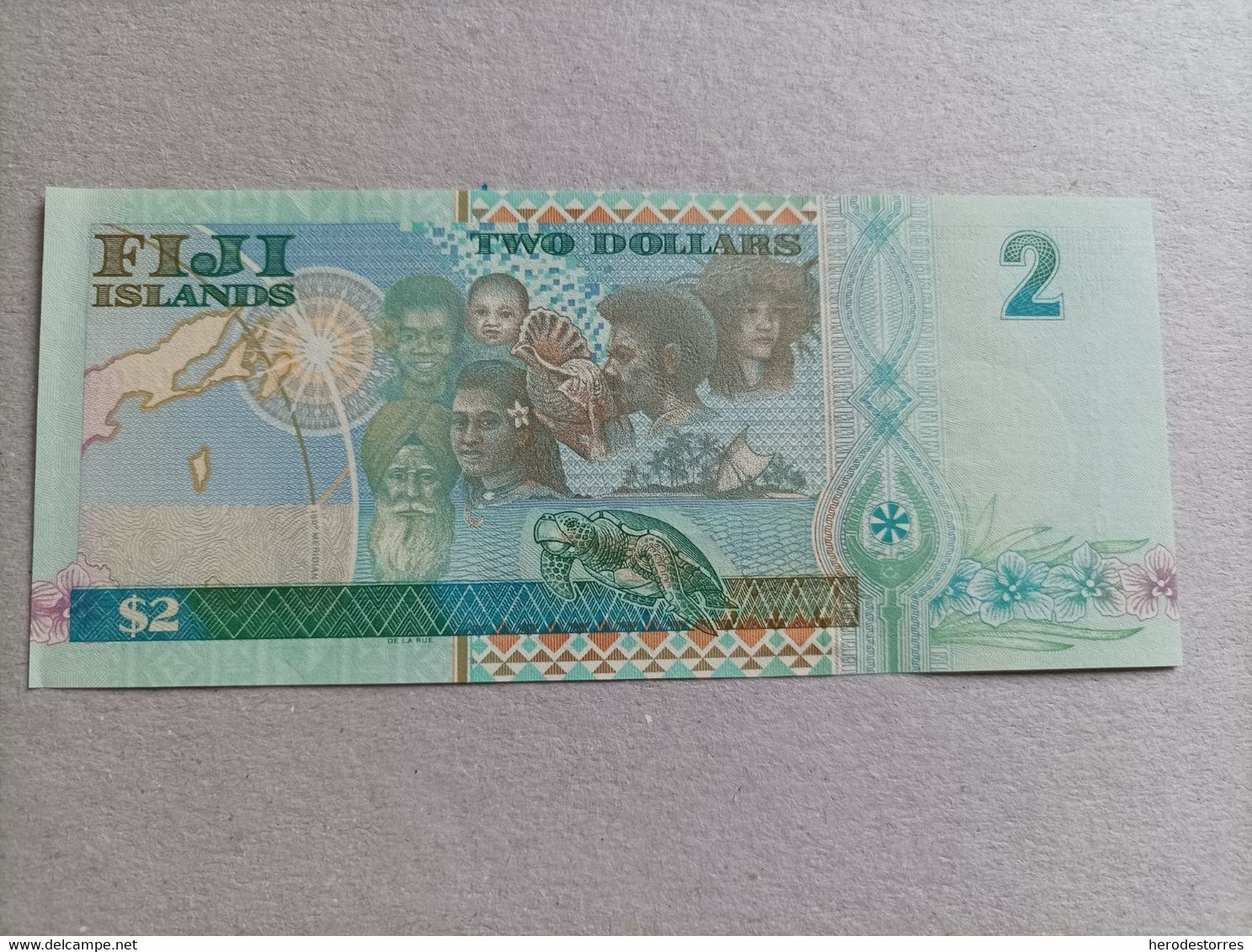 Billete De Las Islas Fiji Conmemorativo De 2 Dolares, Año 2000, UNC - Fiji