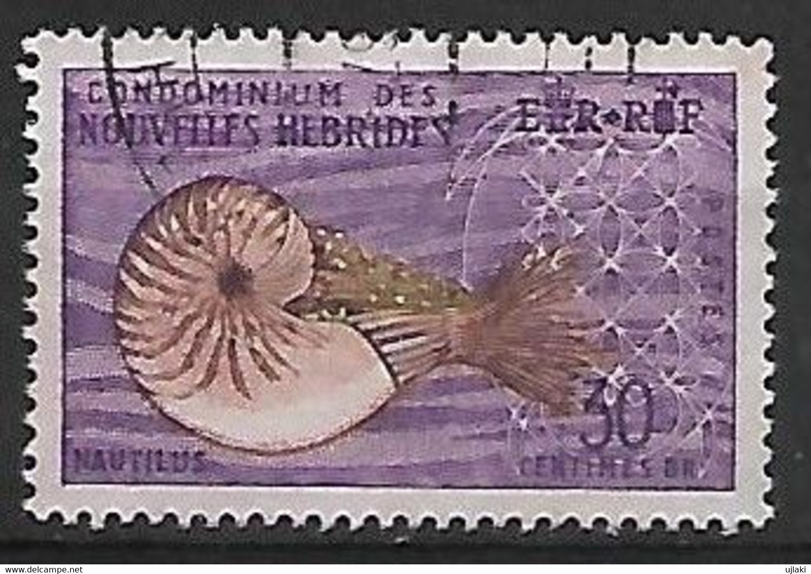 NOUVELLES HEBRIDES:Série Courante:Nautilus   N°204   Année 1963 - Used Stamps