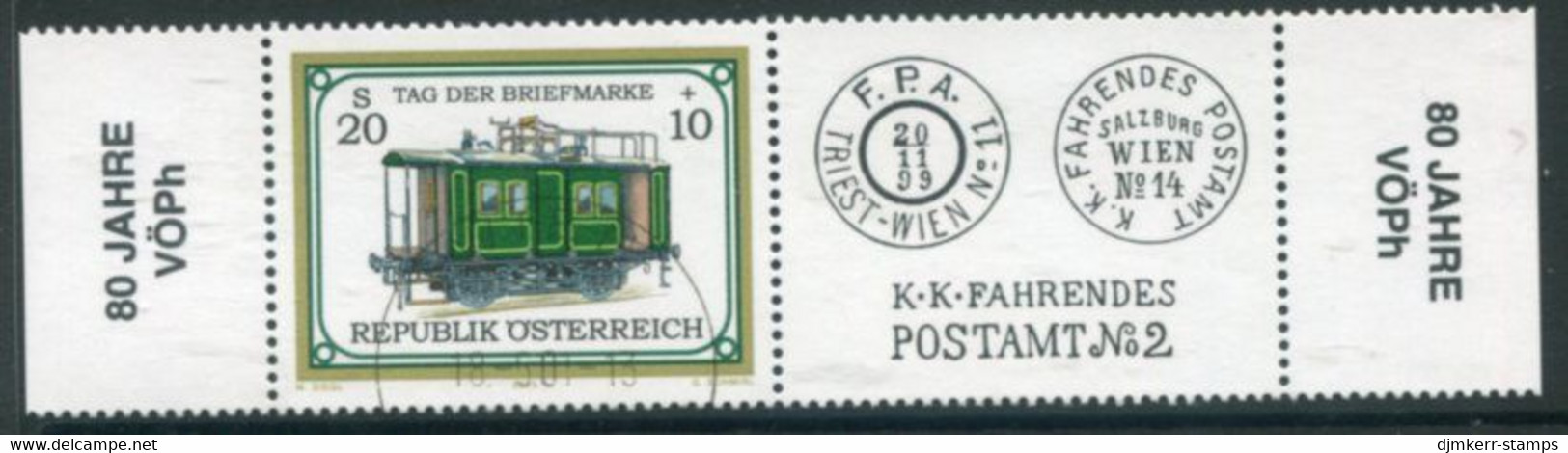 AUSTRIA 2001 Stamp Day With Label. Used.  Michel 2345 Zf - Gebraucht