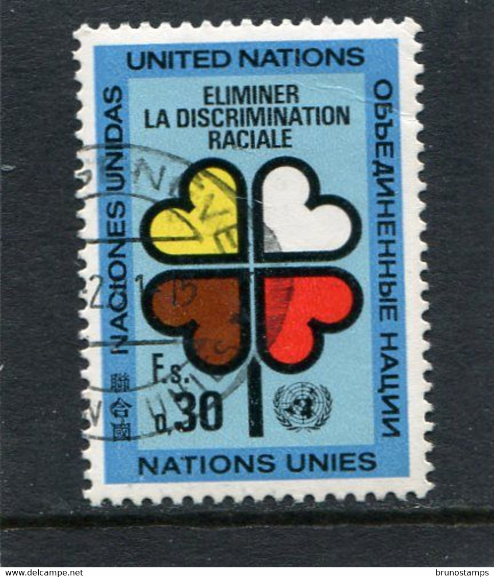 UNITED NATIONS - GENEVE  -  1971  30c RACISM  FINE USED - Gebraucht