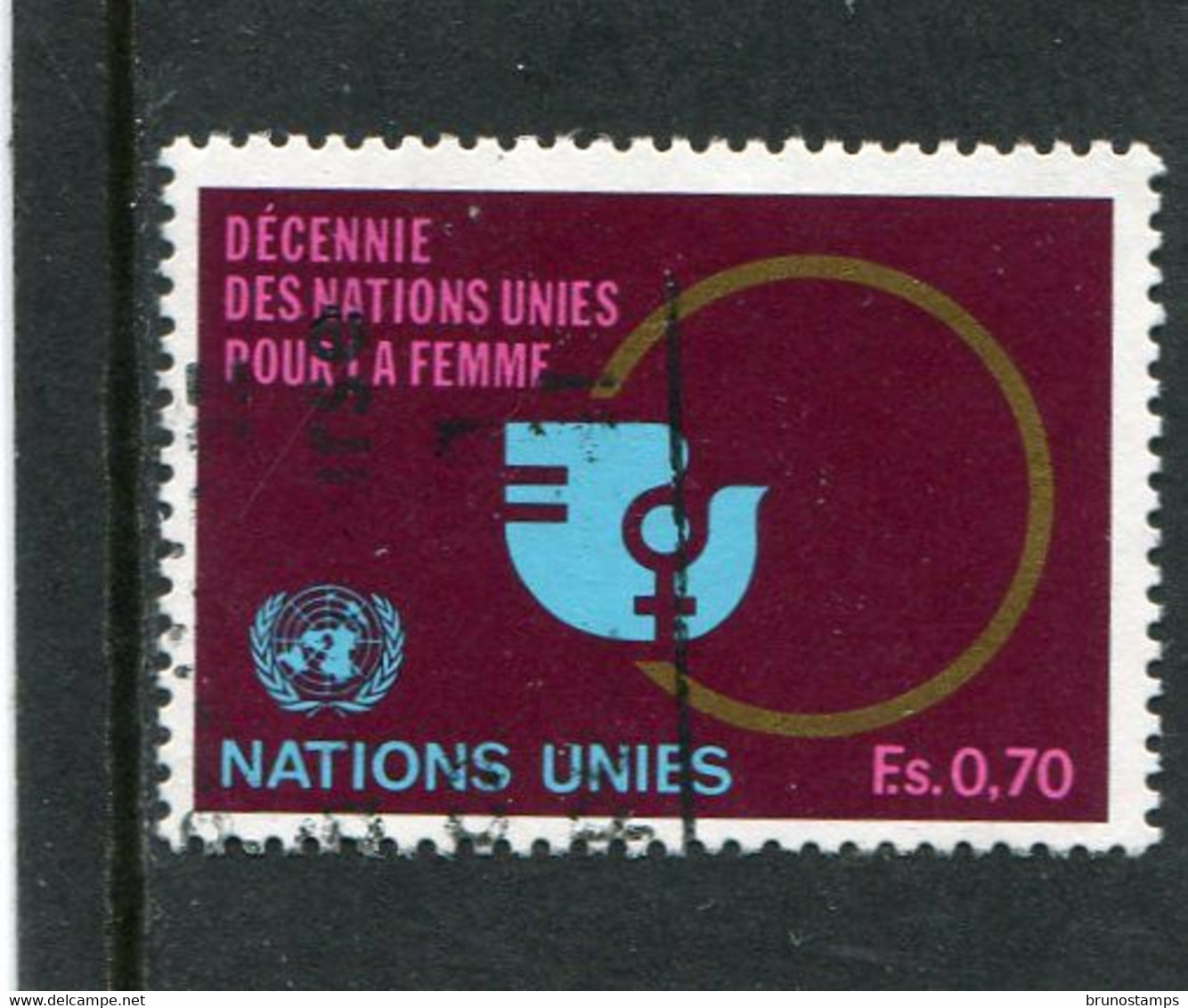 UNITED NATIONS - GENEVE  -  1980  70 C.  UN  FOR WHOMEN  FINE USED - Used Stamps
