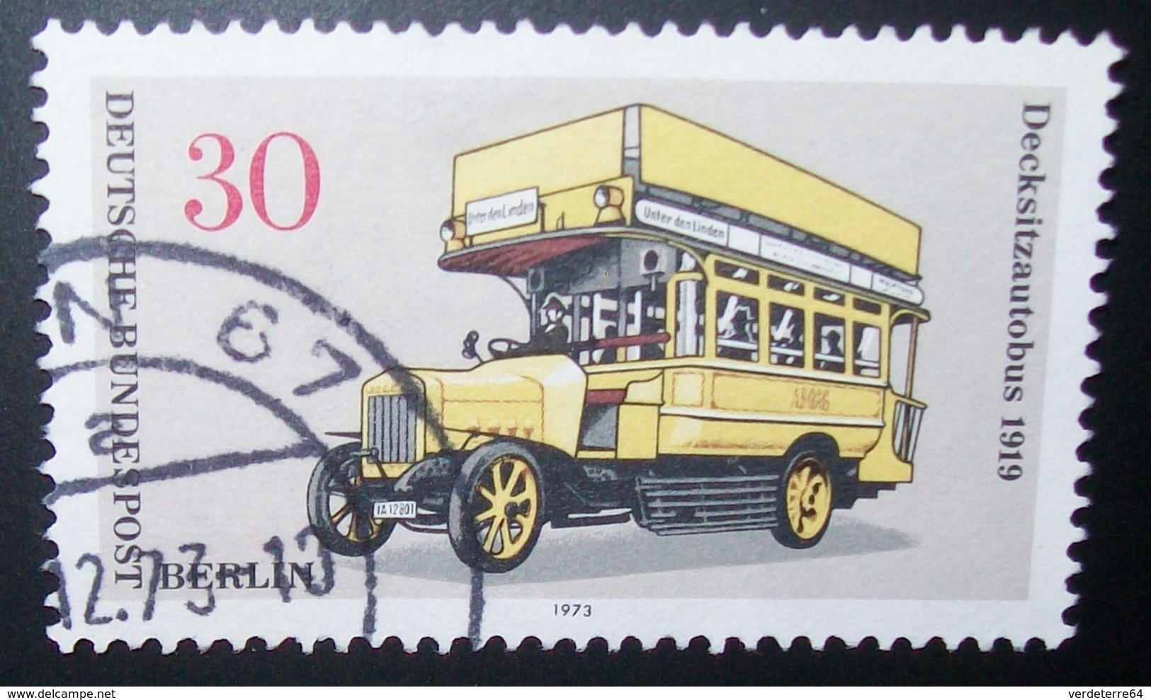 N°441D BRIEFMARKE DEUTSCHE BUNDESPOST BERLIN - Gebraucht