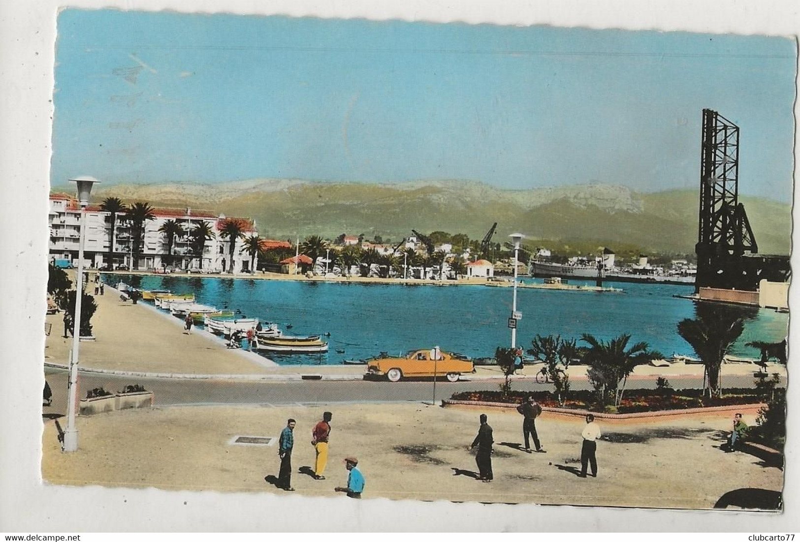 La Seyne-sur-Mer (83) : Vue Générale Sur Le Pont Mobile Prise De La Place De La Pétanque En 1963 (animé) PF. - La Seyne-sur-Mer