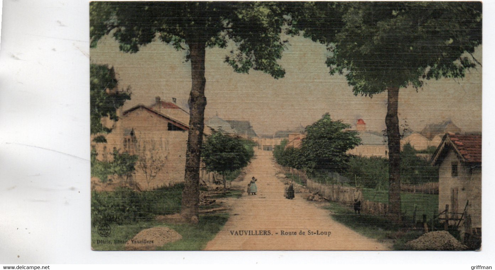 VAUVILLERS ROUTE DE SAINT LOUP COLORISEE TOILEE 1913 TBE - Vauvillers