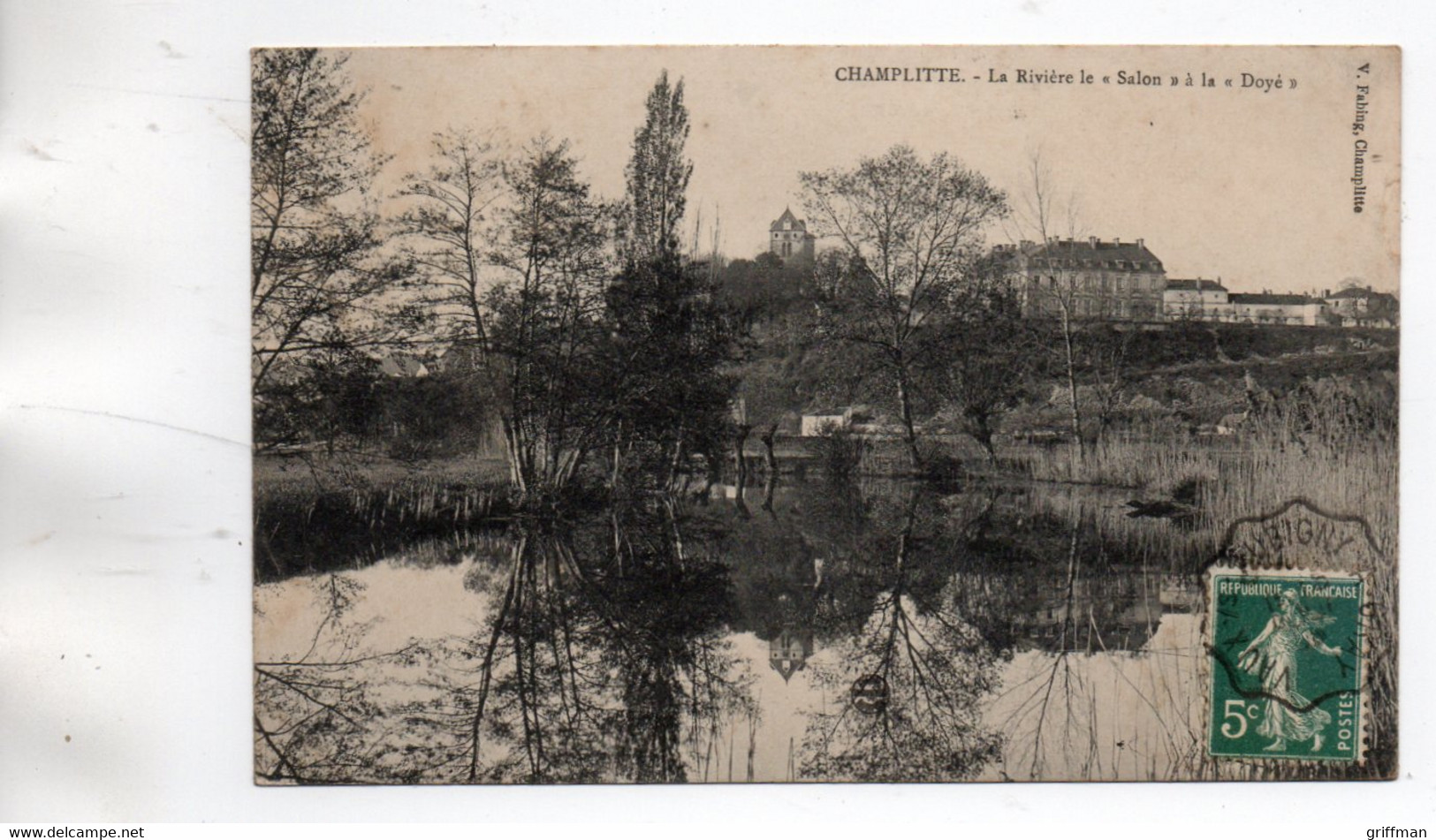 CHAMPLITTE LA RIVIERE LE "SALON" A LA "DOYE" 1908 TBE - Champlitte