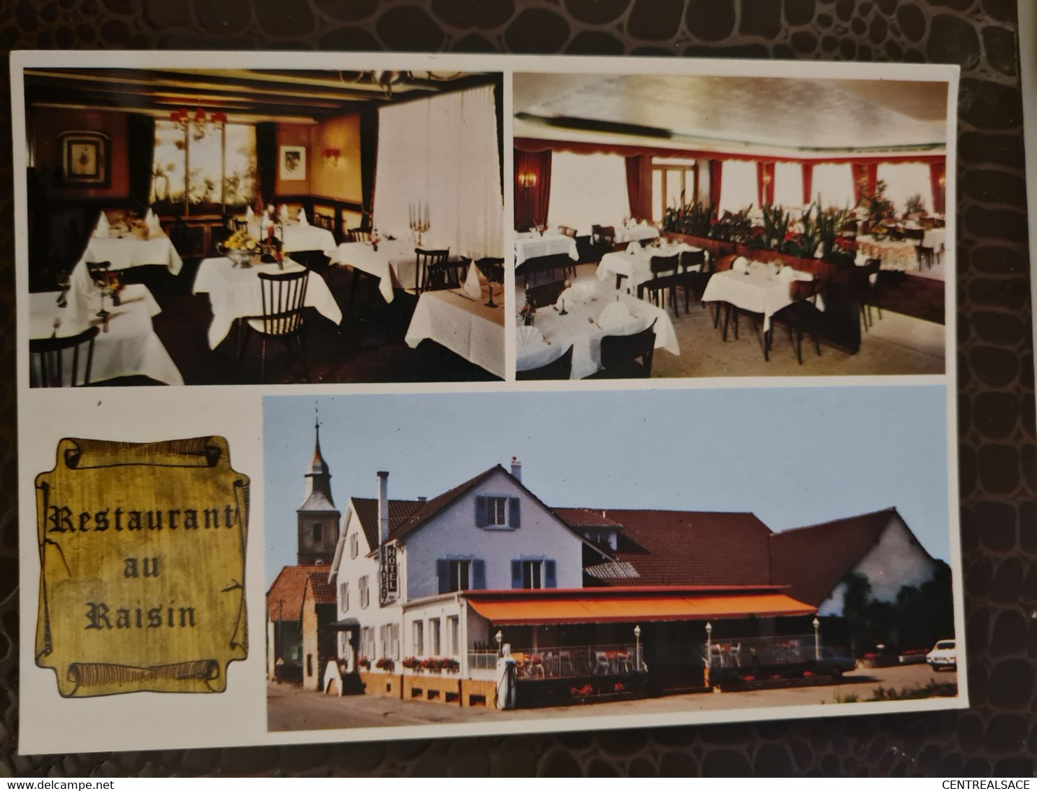 Carte MOERNACH Restaurant Au Raisin Mr SCHNEIDER - Ottmarsheim